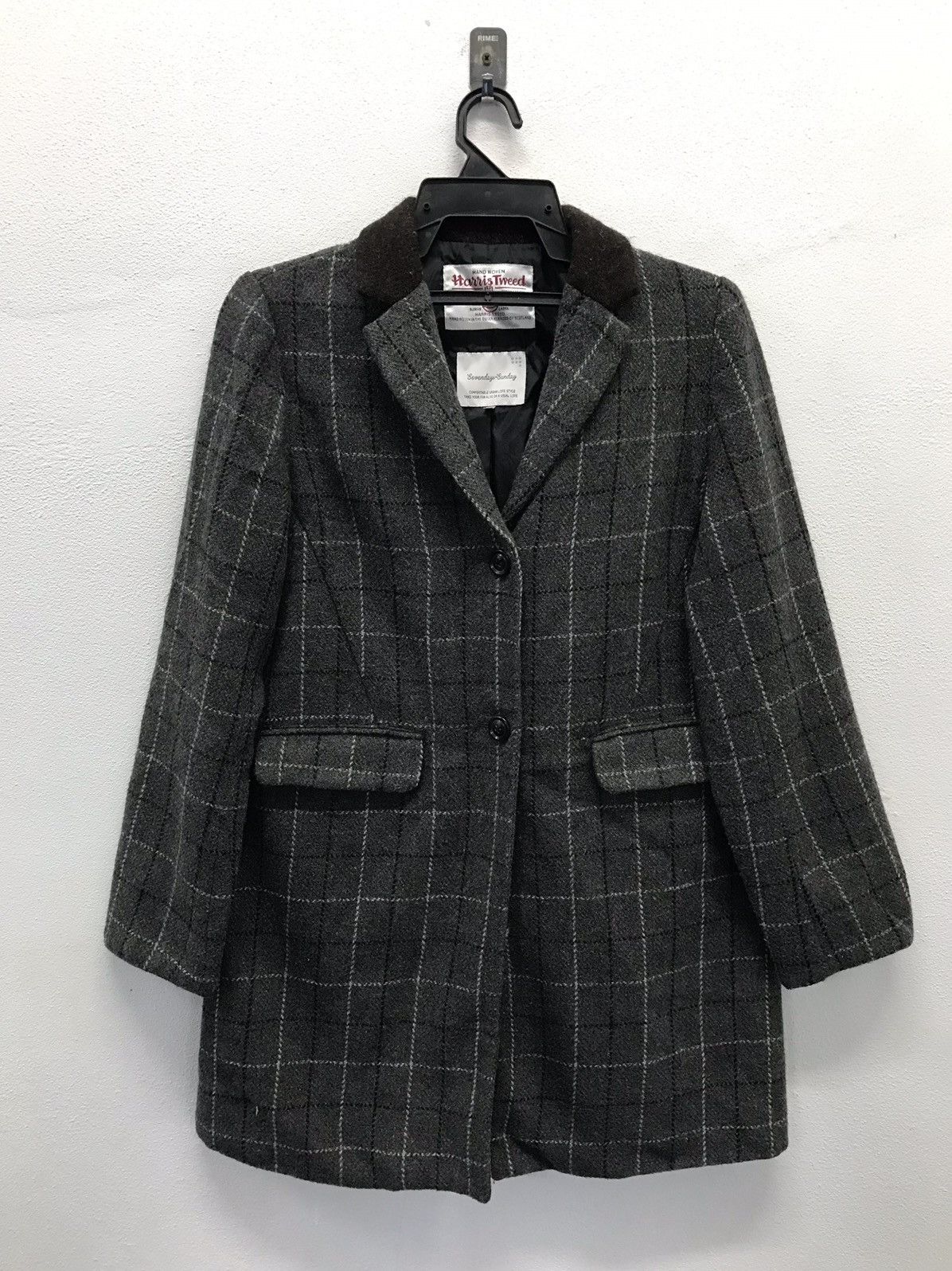 Vintage Hand Woven Harris Tweed Wool Jacket