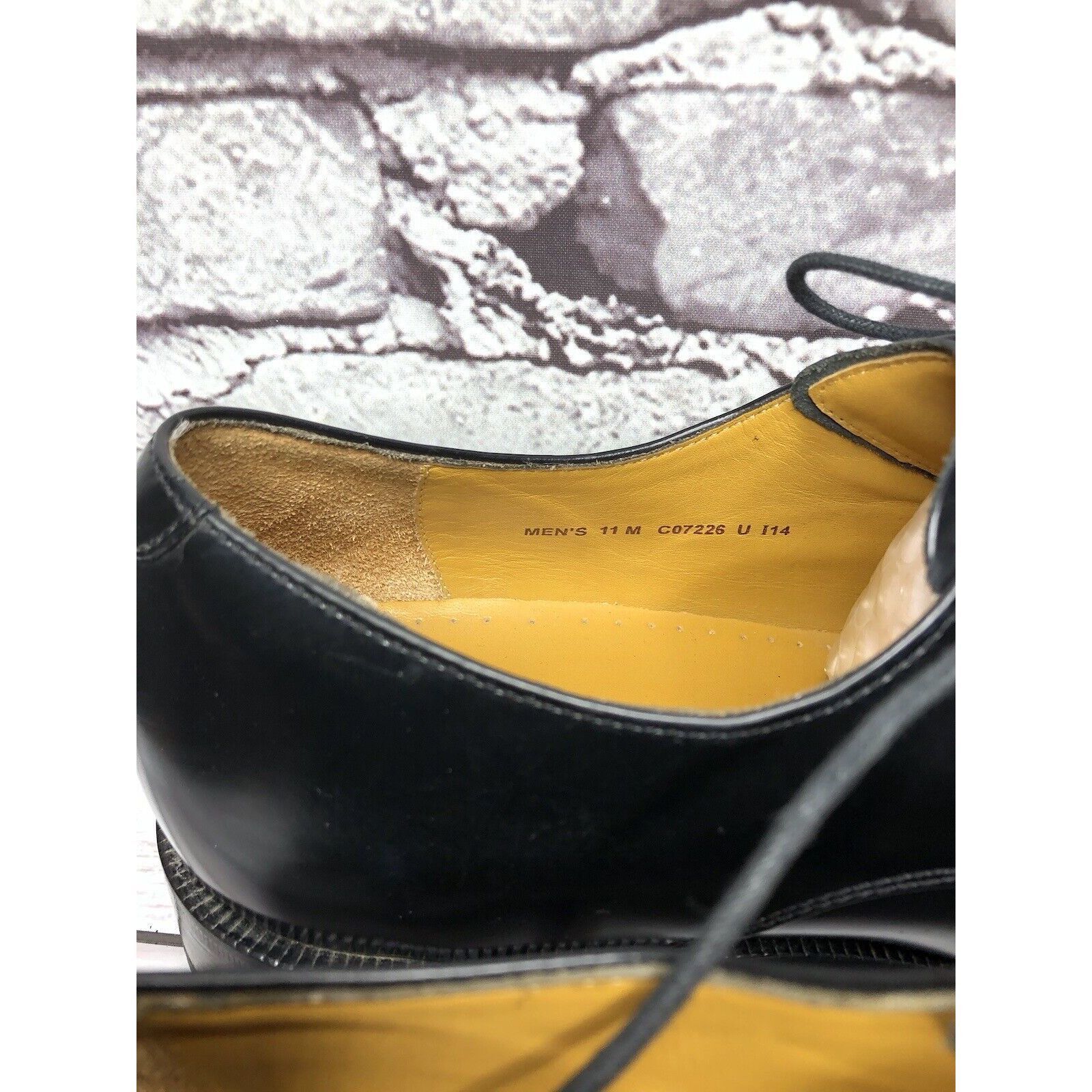 Cole Haan Cole Haan Air Black Leather Cap Toe Oxfords Lace Up Dress Sh Size US 11 / EU 44 - 10 Thumbnail