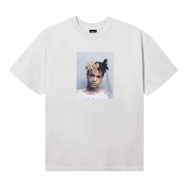 image of Revenge Xxxtentacion Mugshot T-Shirt in Cement Grey, Men's (Size XL)