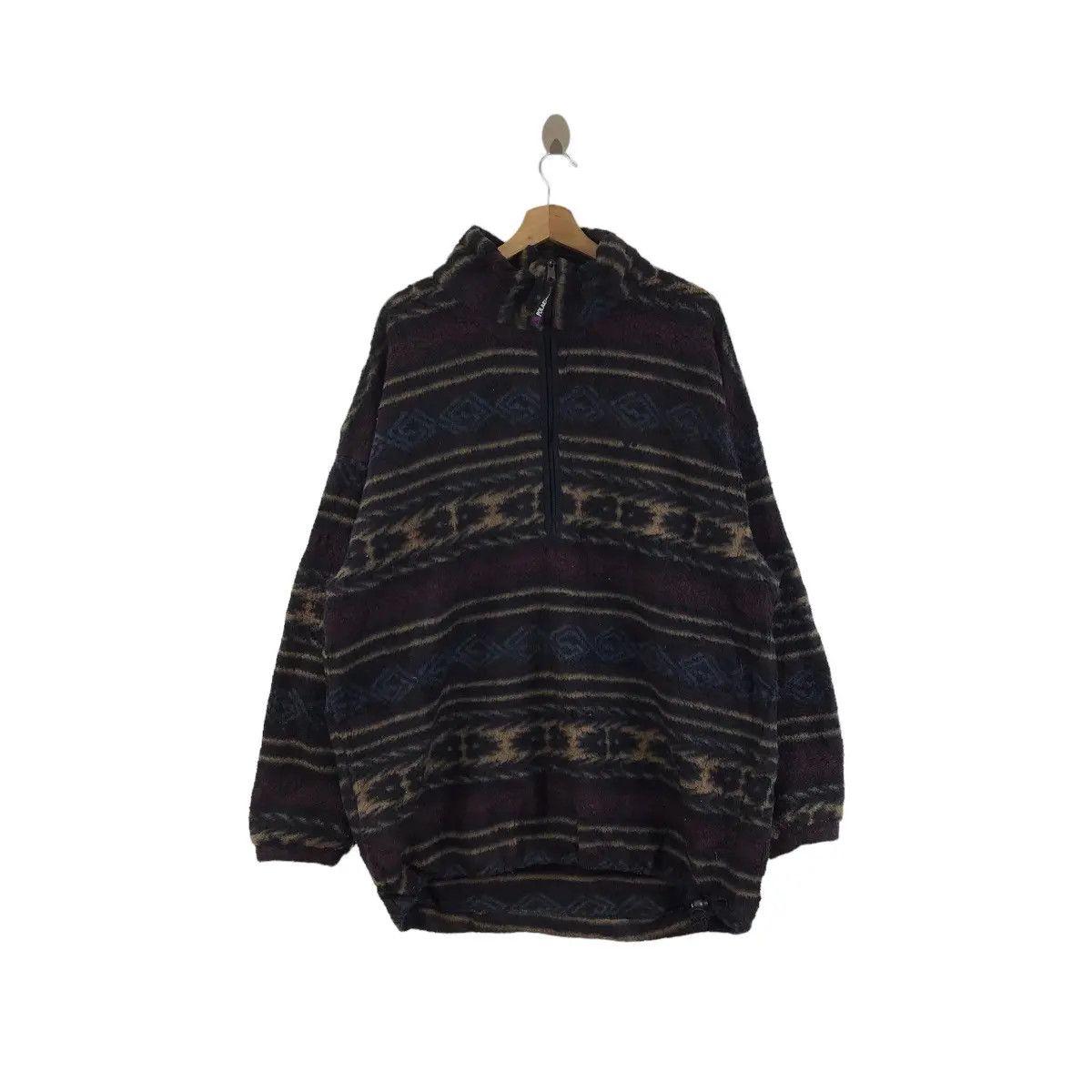 Jack Wolfskin × Polartec Vintage JACK WOLFSKIN x POLARTEC Aztec Navajo Fleece Jacket Size US L / EU 52-54 / 3 - 1 Thumbnail
