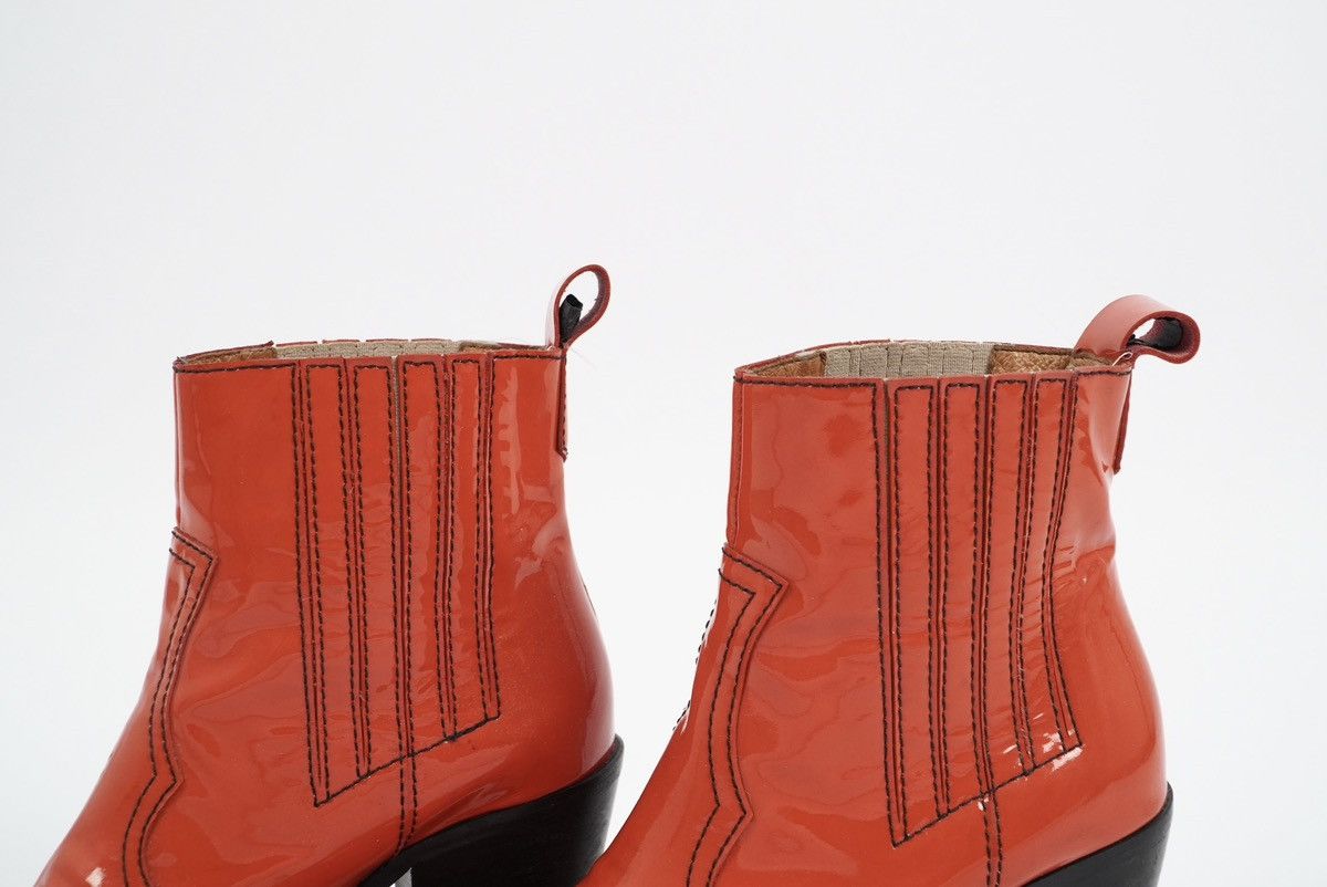 Ganni Ganni - Callie Patent Leather Ankle Boots Size US 5 / IT 35 - 4 Thumbnail