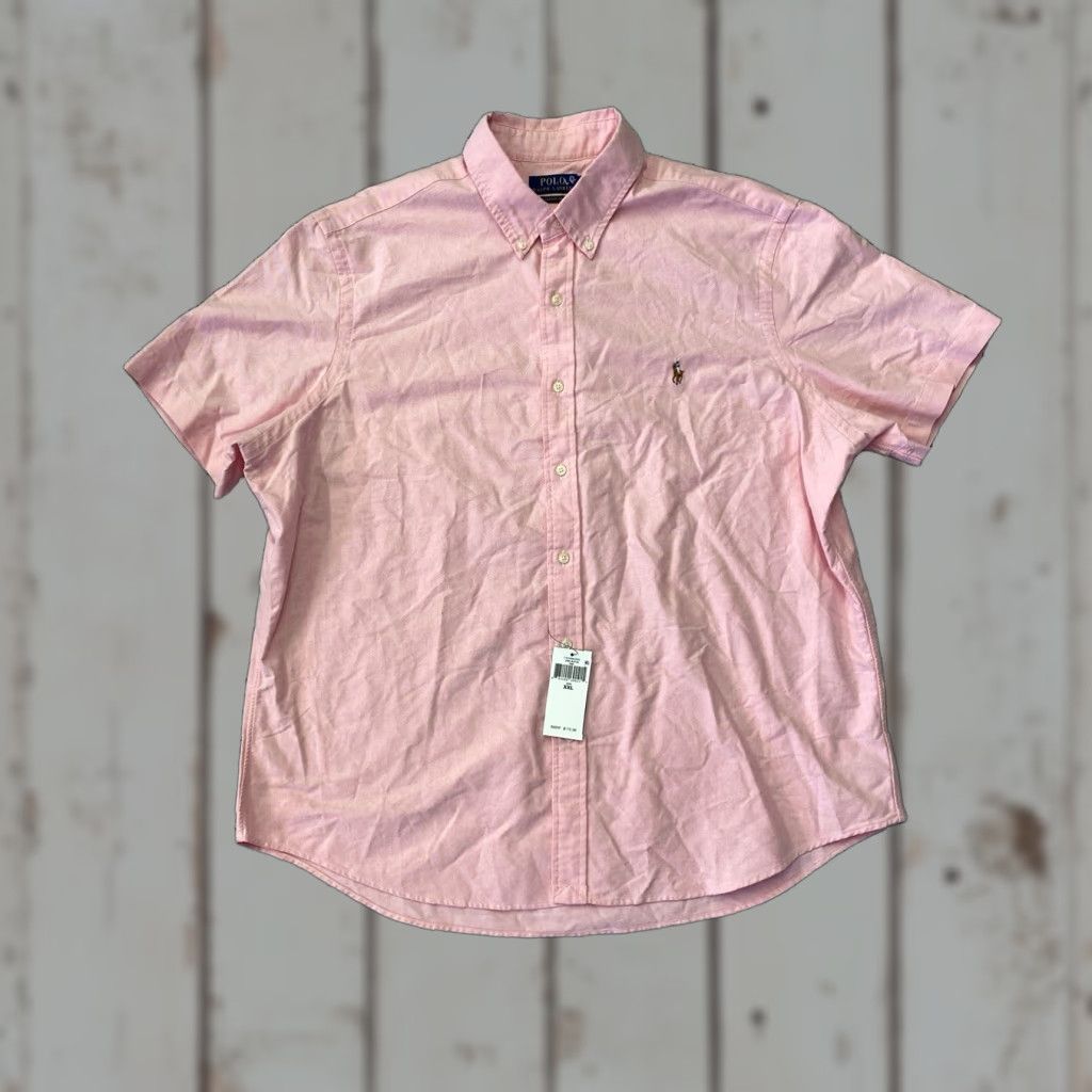 Ralph Lauren Polo Ralph Lauren Core Replen Shirt Pink XXL New NWT Polo Shirt Men 2XL Casual Short Sleeve Knits Logo 100% Cotton Size US XXL / EU 58 / 5 - 1 Thumbnail
