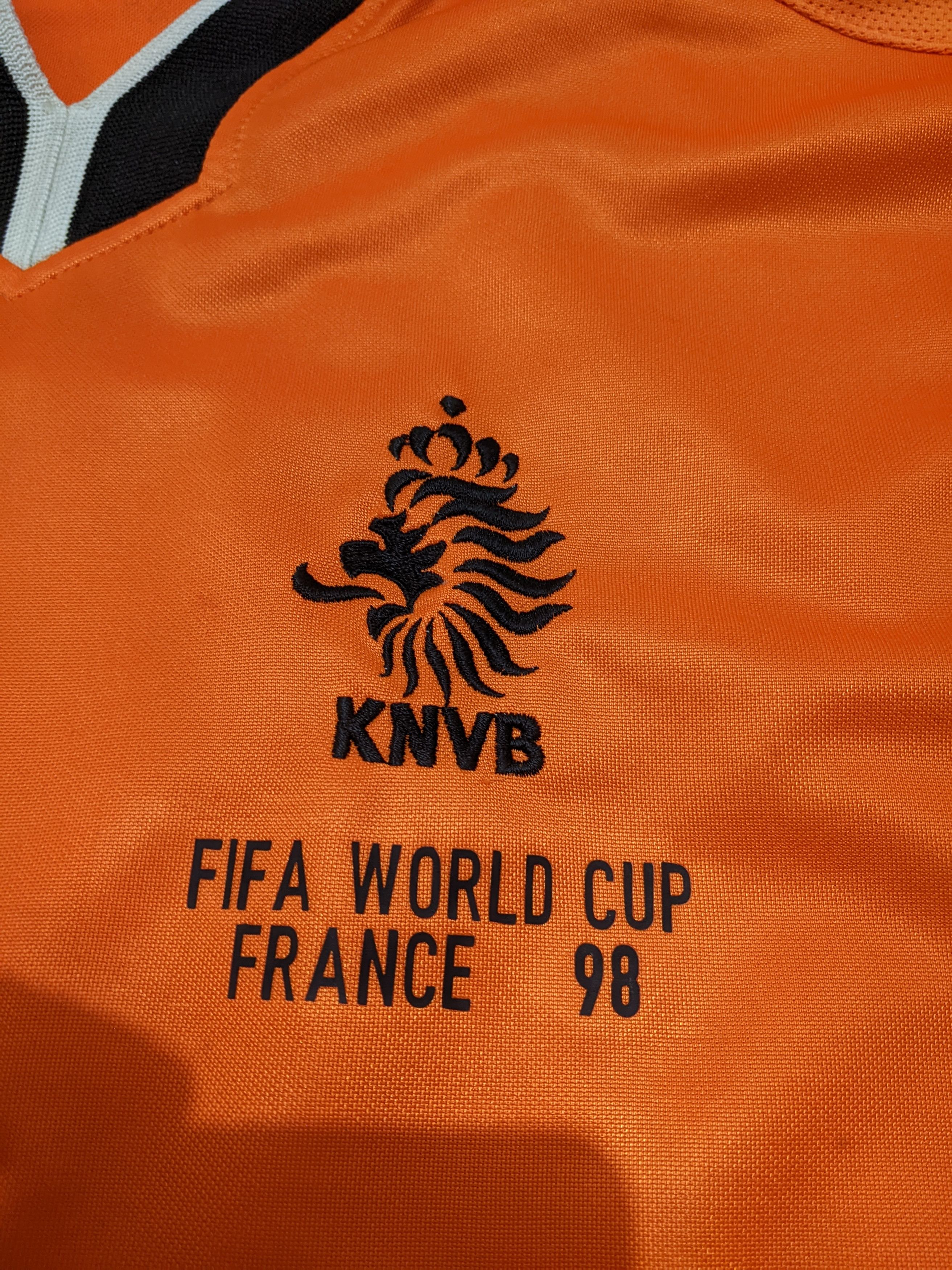 Nike Nederland home worlds cup 1998 jersey football shirt Size US L / EU 52-54 / 3 - 6 Thumbnail