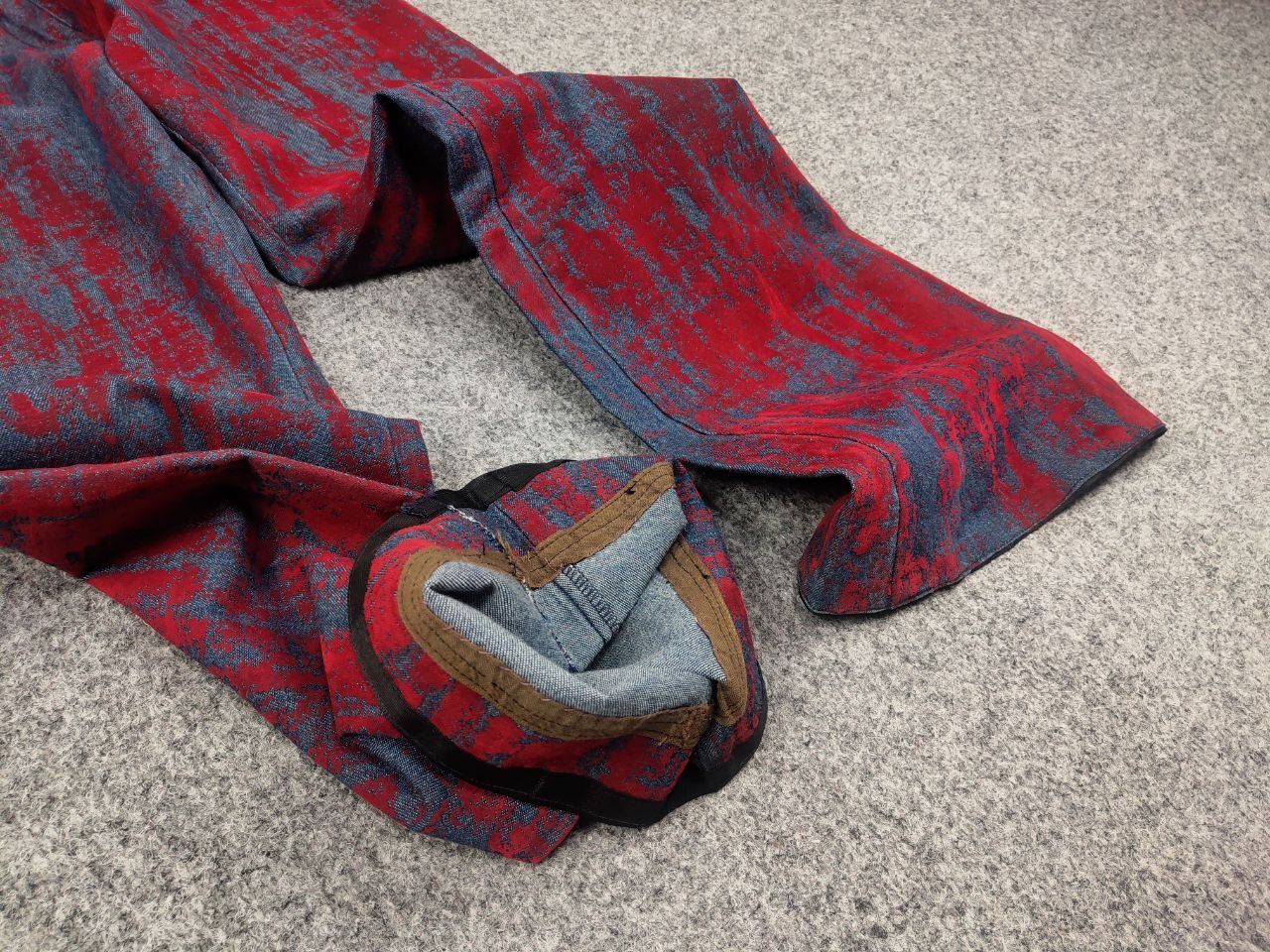 If Six Was Nine Vintage Hysteric Glamour style flared Blue Red Pants Y2K Size 27" / US 4 / IT 40 - 14 Thumbnail