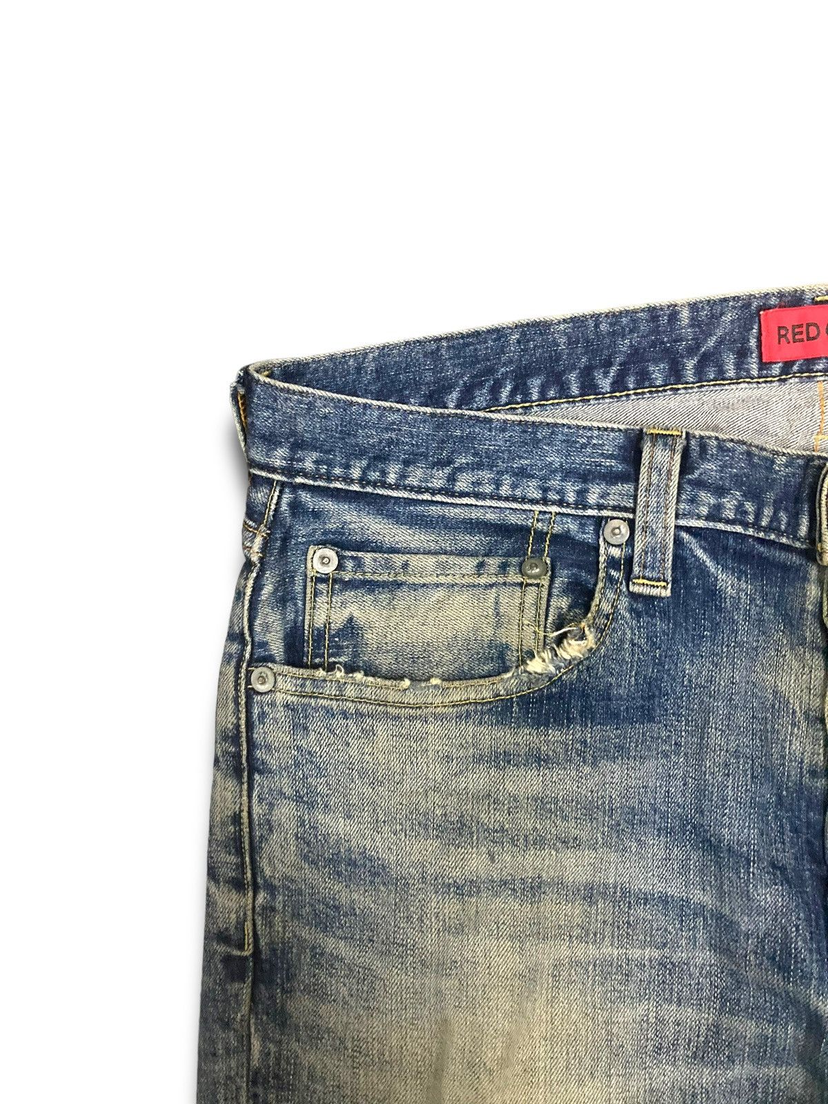 Vintage Vintage 90s Red Card Kaihara Jeans Size US 31 - 8 Thumbnail