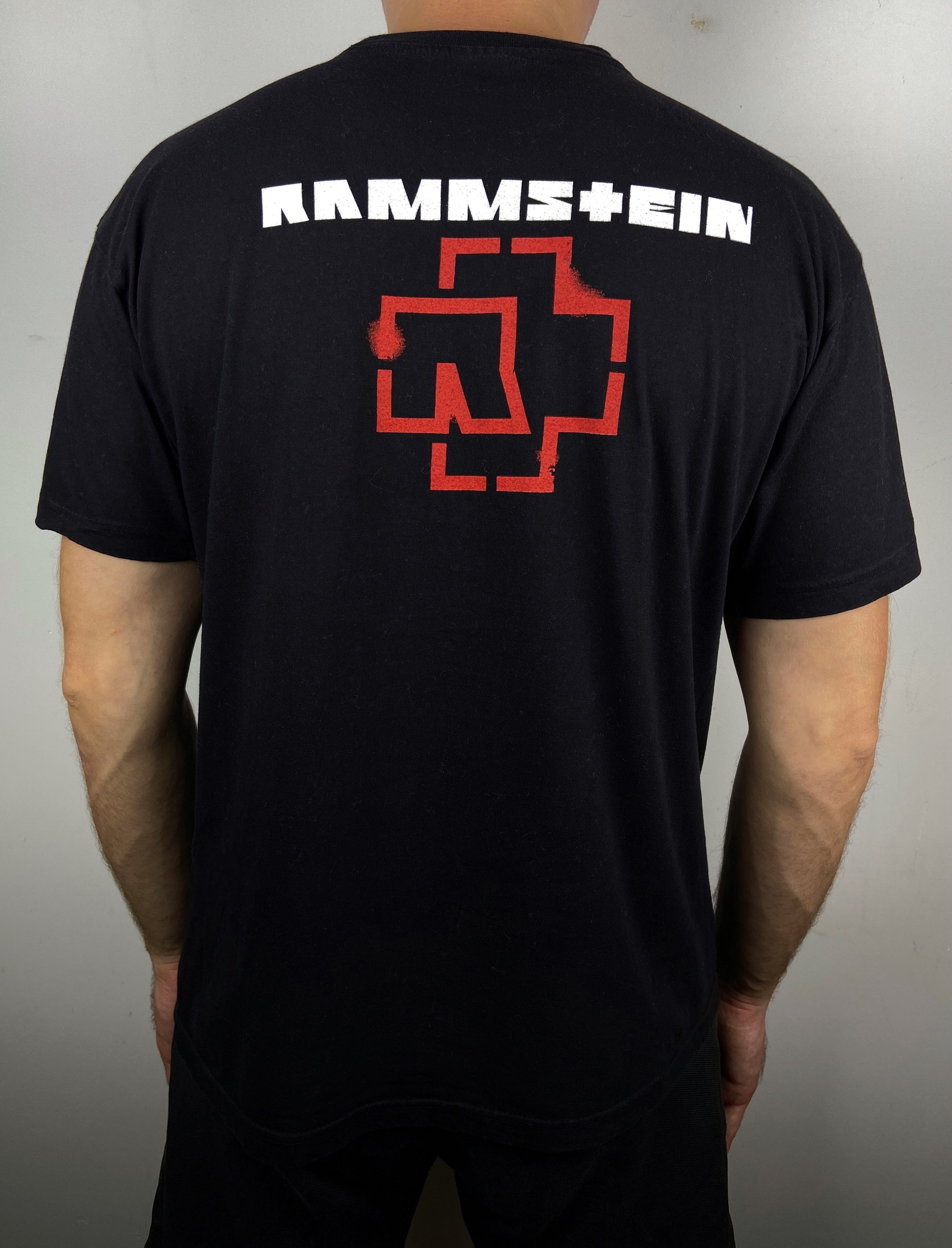 Band Tees Vintage Rammstein Metal Rock Band Graphic T Shirt Tee Size US L / EU 52-54 / 3 - 4 Thumbnail