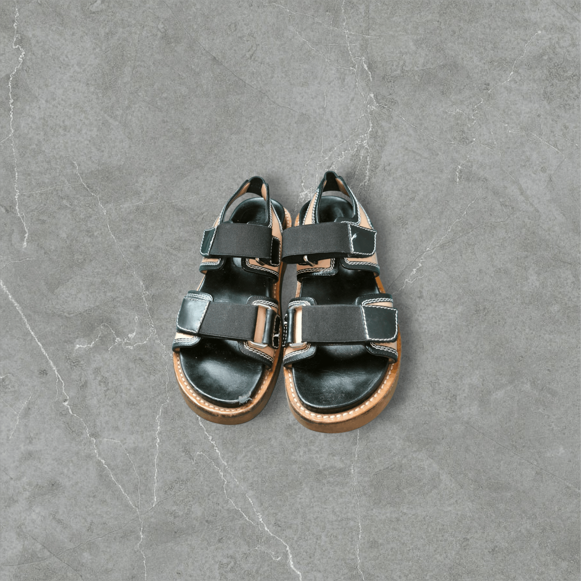 Designer × Marni Leather Slingback Sandal Size US 7 / IT 37 - 9 Thumbnail