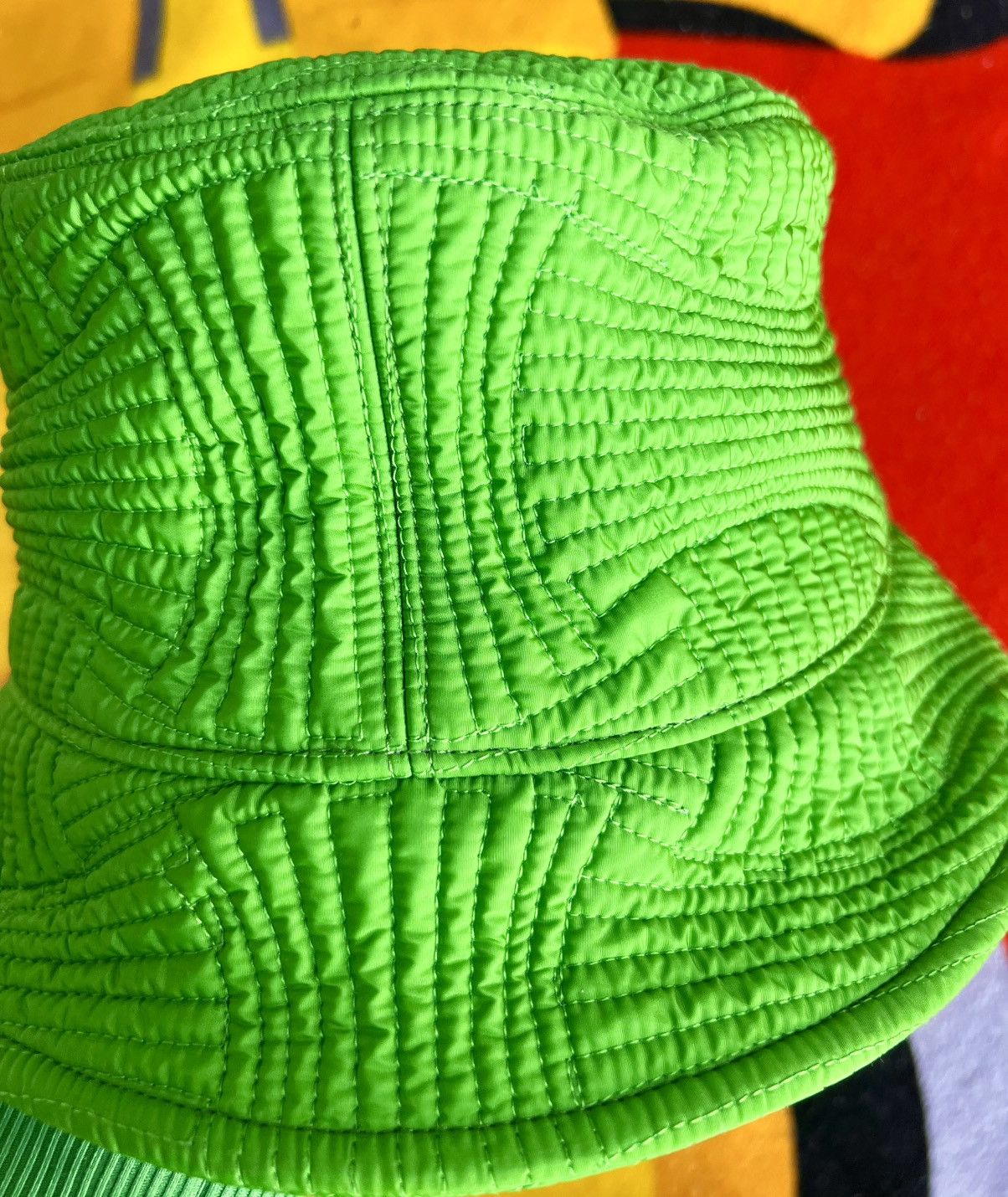 Bottega Veneta Bottega Veneta Bucket Hat Acid Green Intrecciato Nylon new S Size ONE SIZE - 15 Thumbnail