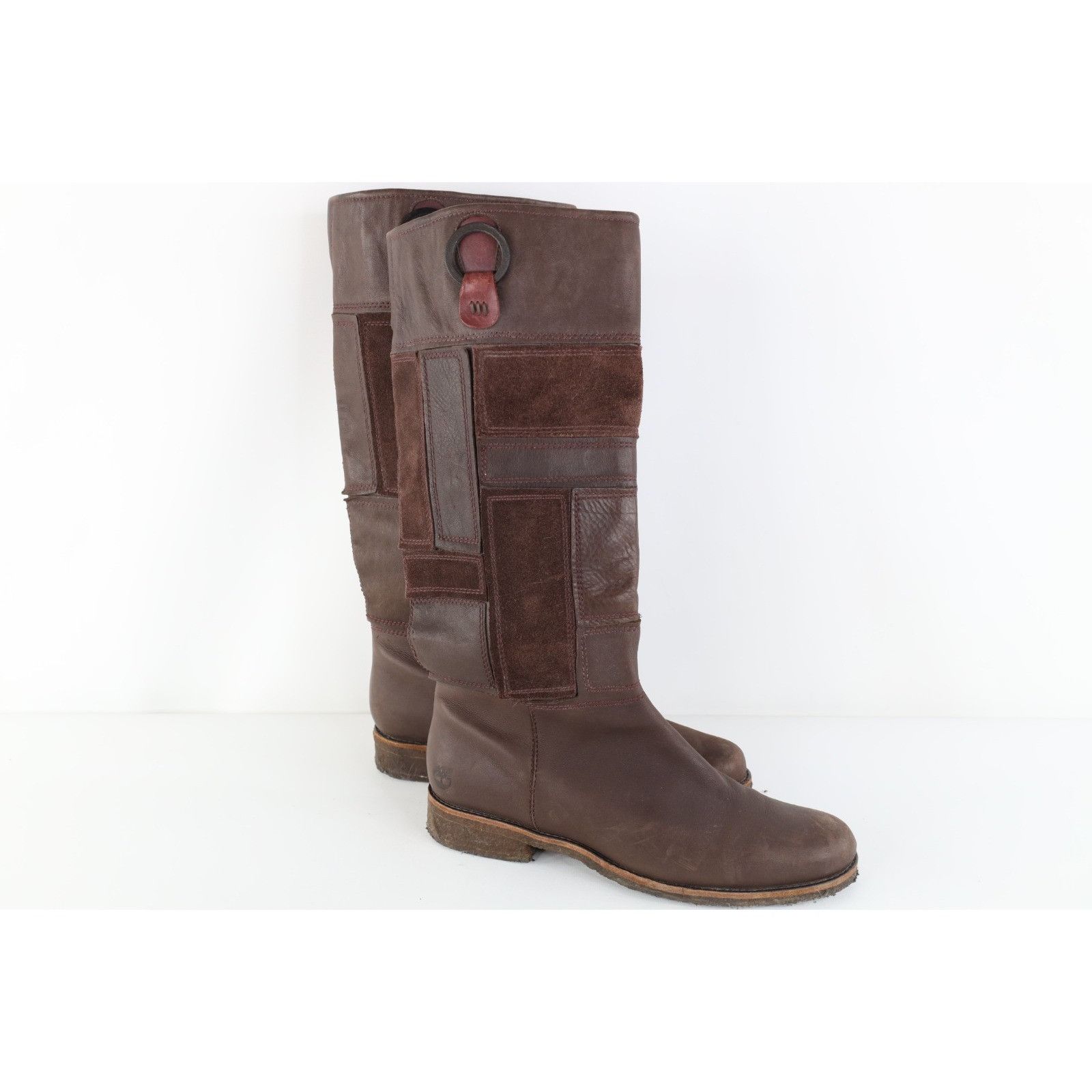 Timberland Vintage 90s Y2K Timberland Suede Leather Riding Boots Size US 10 / IT 40 - 4 Thumbnail