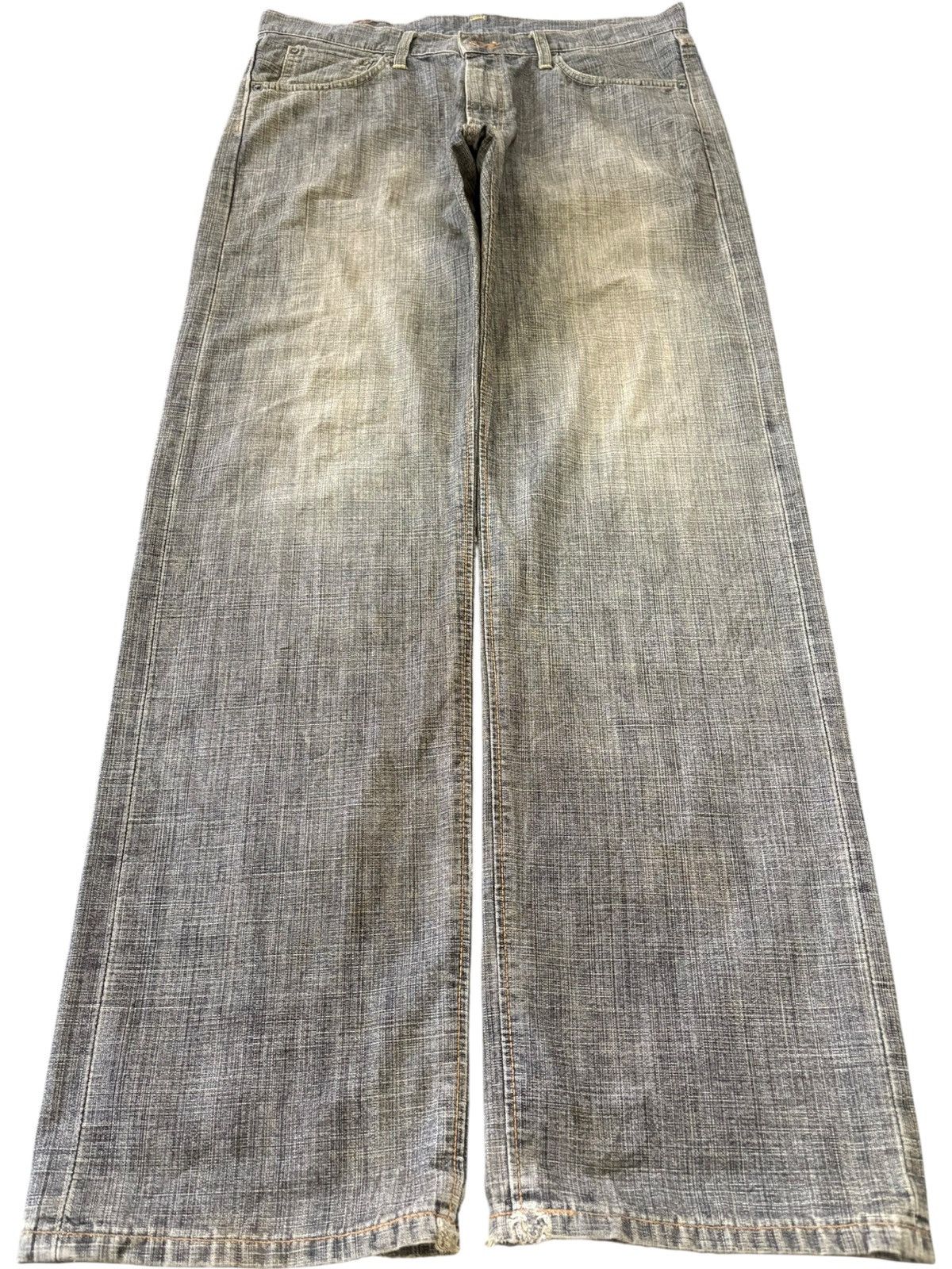 Edwin Vintage Edwin 505zx Selvedge Mud Wash Baggy Jeans Size US 35 - 2 Thumbnail