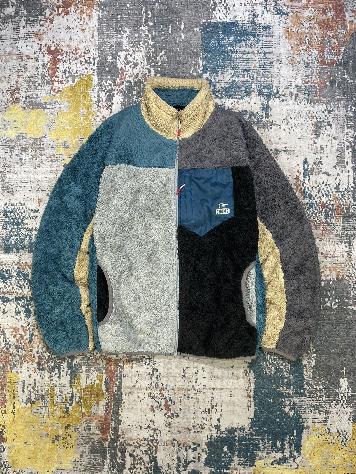 Chums Chums Multi Colour Sherpa Zip Up Jacket Size US L / EU 52-54 / 3 - 13 Thumbnail