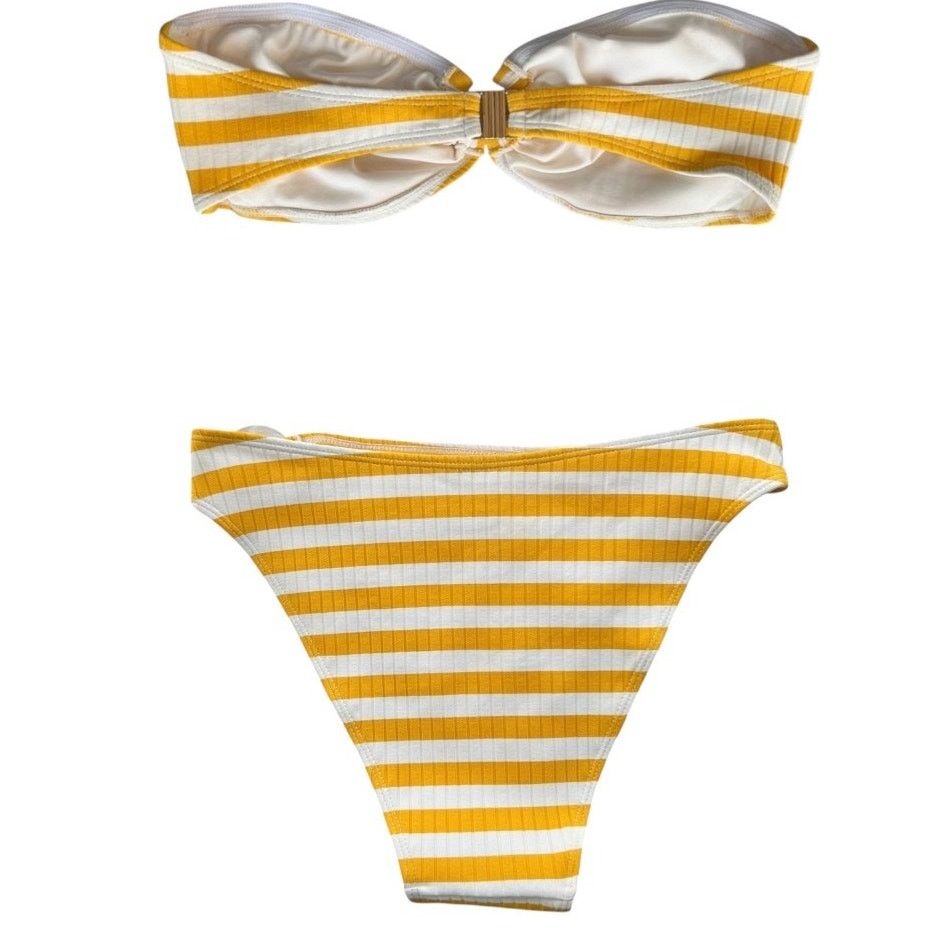 Other Faithfull the Brand Marigold Two-Piece Bikini Set, US2/XS Size ONE SIZE - 6 Thumbnail