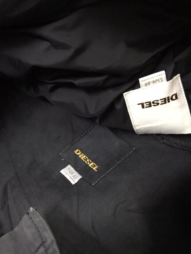 Diesel 💥Diesel Military Mink Fur Hoodie Jacket Size XS / US 0-2 / IT 36-38 - 14 Thumbnail