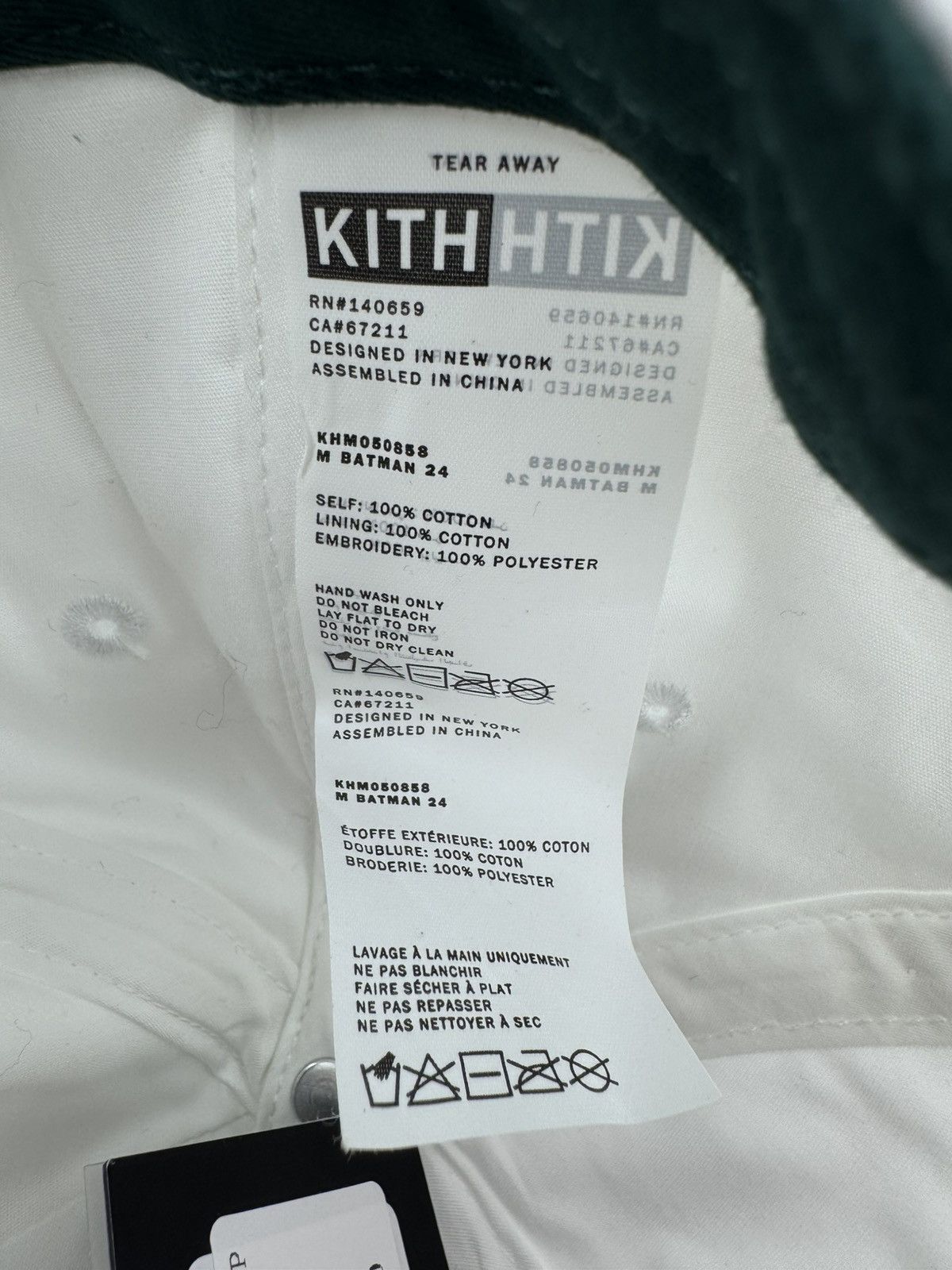 Kith FW24 Kith Batman Joker Twill Low Pinch Crown Snapback Cap Size ONE SIZE - 5 Thumbnail