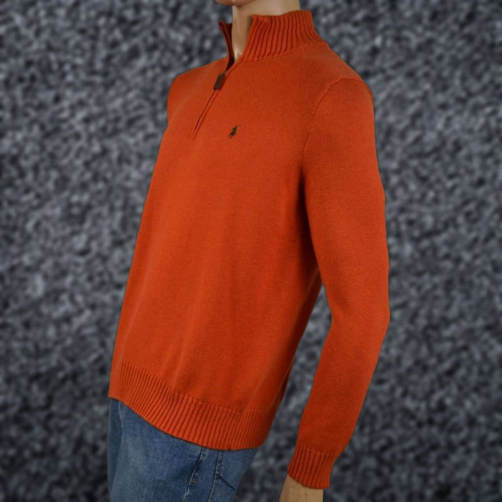 Polo Ralph Lauren Polo Ralph Lauren ORANGE 1/2 ZIP SWEATSHIRT NWT S Size US S / EU 44-46 / 1 - 1 Preview