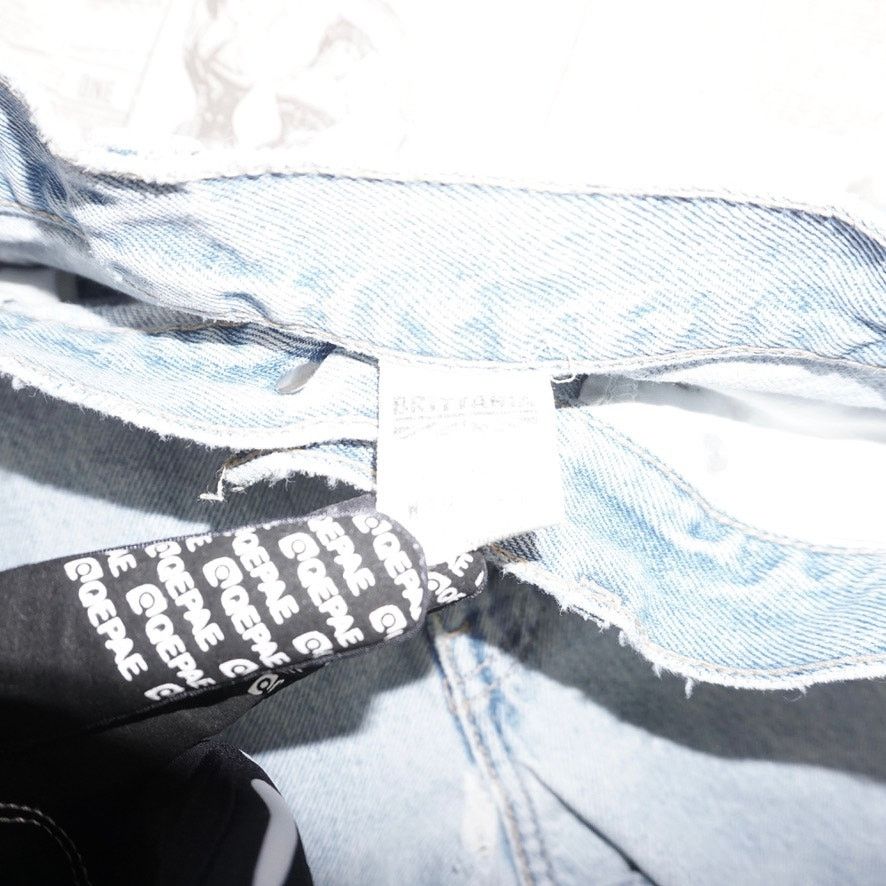 Vintage 28 - Vintage Y2K Brittania straight super faded denim pants Size US 28 / EU 44 - 2 Thumbnail
