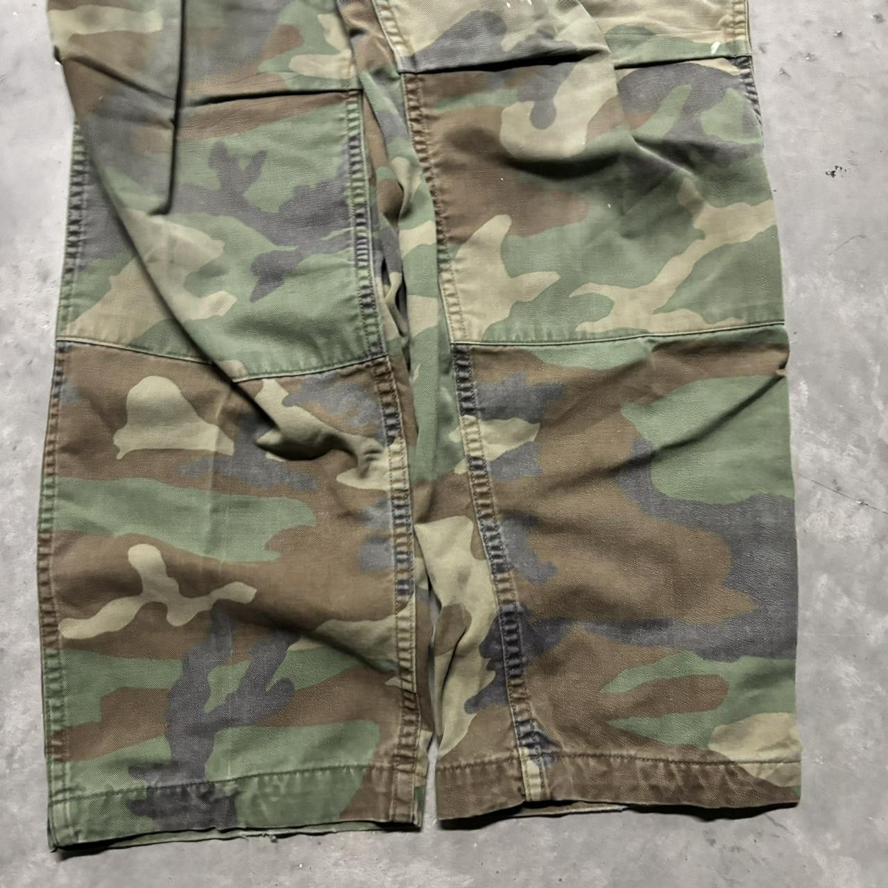 Japanese Brand × Vintage Crazy Vintage Y2K/2000s Faded Military Army Camo Skater Cargo Pants! Size US 30 / EU 46 - 6 Thumbnail