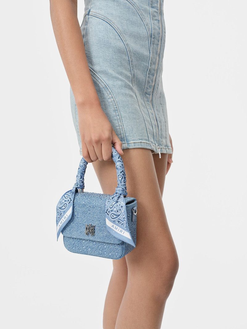 Amiri o1s1wg110426 Size: OS / Crystal Denim Micro MA Bag in Blue Size ONE SIZE - 8 Thumbnail