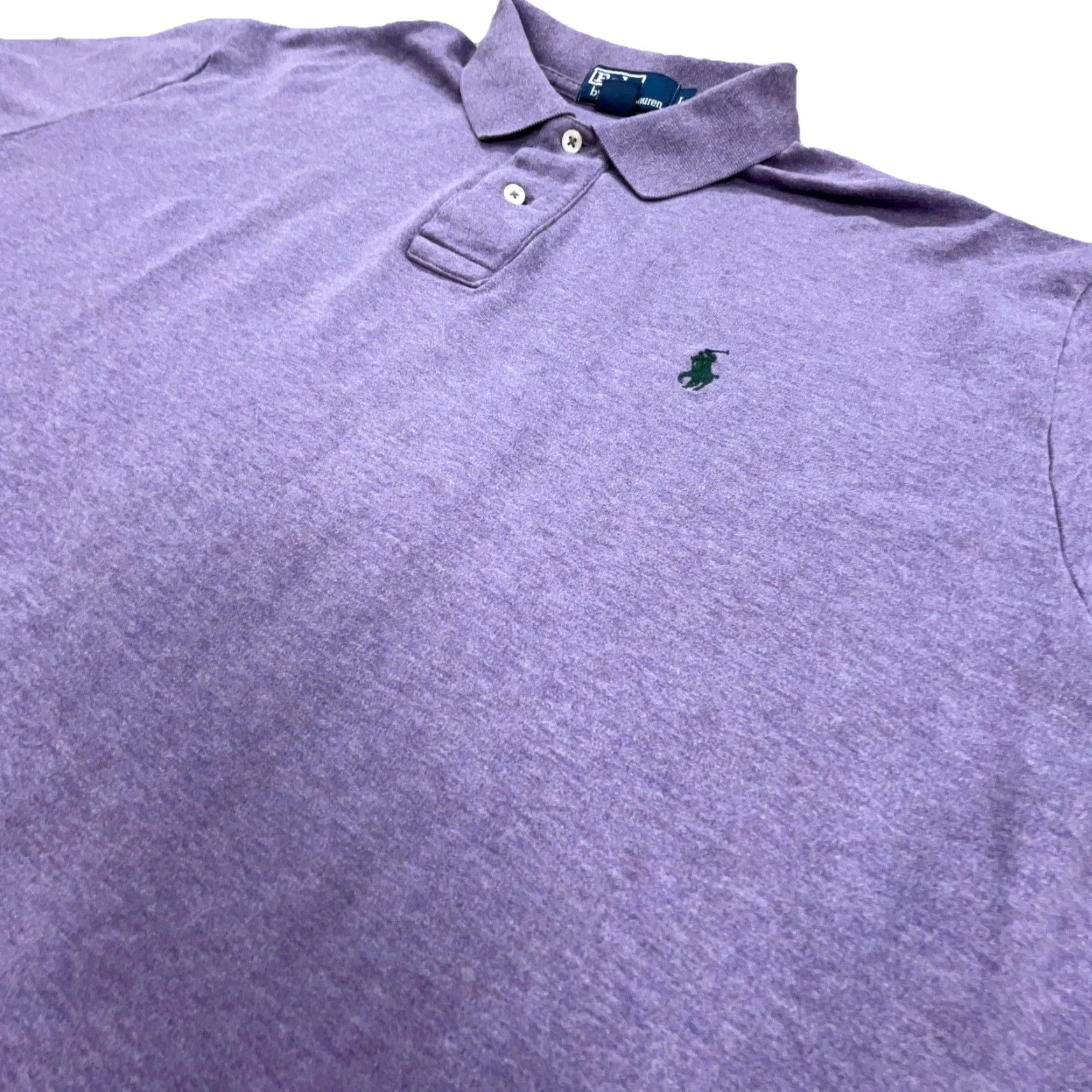 Polo Ralph Lauren Ralph Lauren Polo Shirt Men Large Purple Cotton Golf Rugby Pony Polo Ralph Lauren Shirt Mens L Purple Solid Short Sleeve Knit Jersey Size US L / EU 52-54 / 3 - 3 Thumbnail
