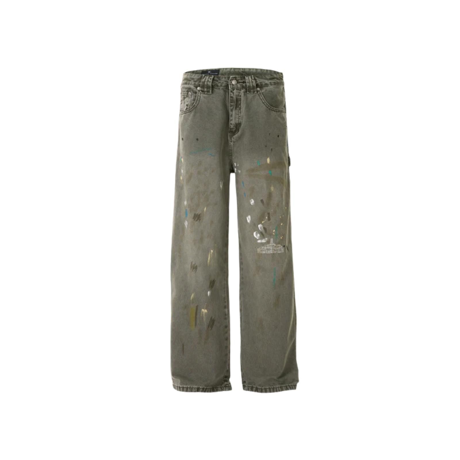 Vintage Paint Splatter Baggy Denim Jeans Size US 32 / EU 48 - 1 Thumbnail