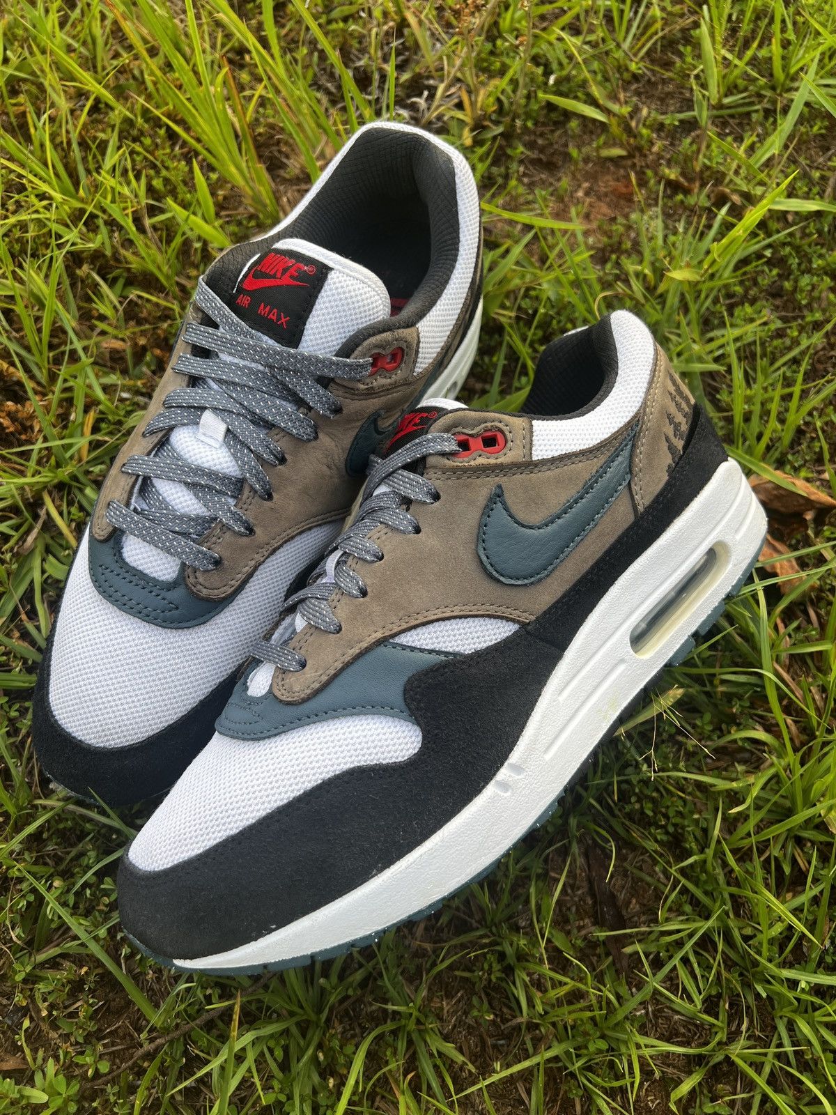 Nike‎ Air Max 1 x Pendleton Fabrics Brown Suede Sneakers, Size 6.5 AR1379-994 Pendleton x Nike Air Max 97 & Air Force 1: Images & Buy Here main image 2