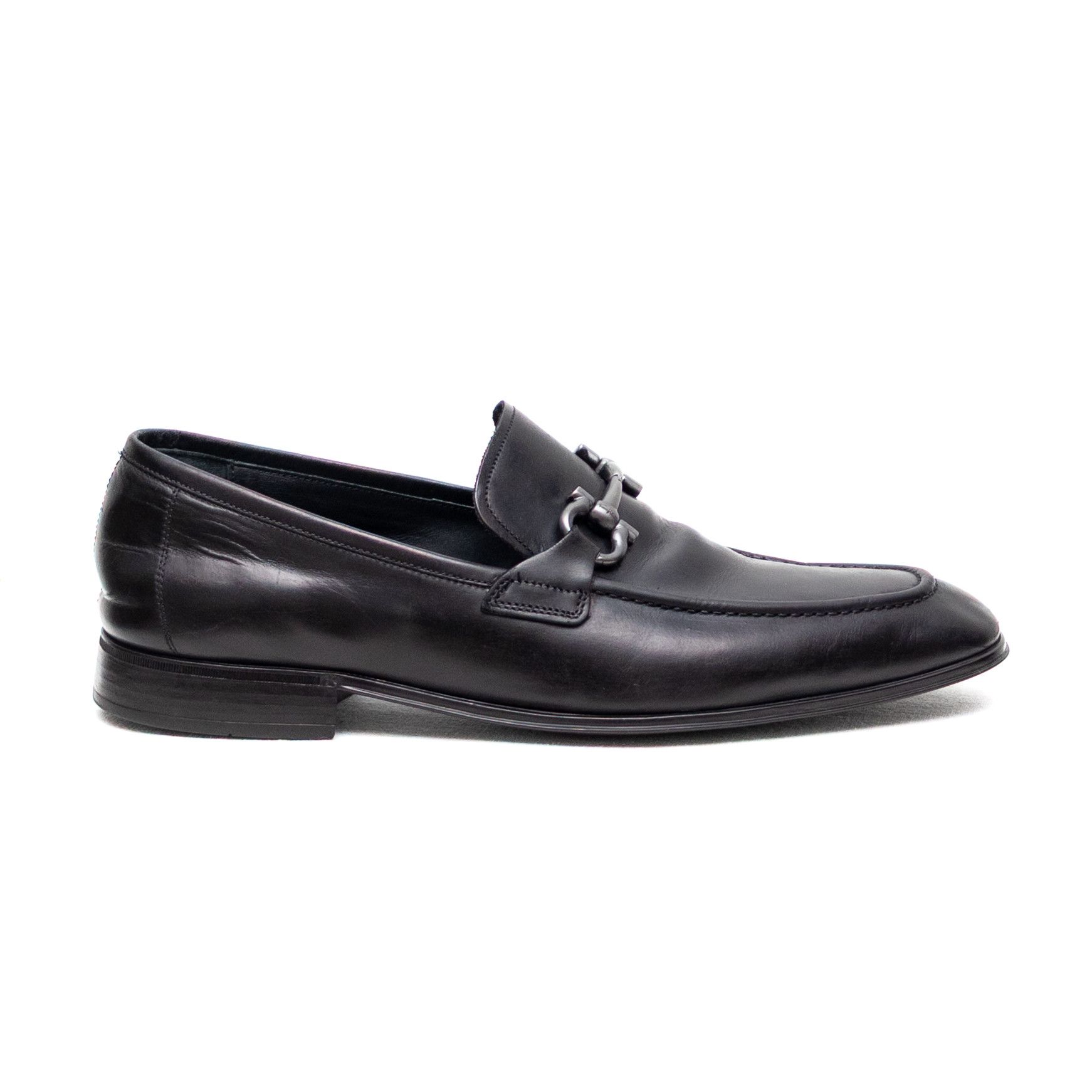 Salvatore Ferragamo Salvatore Ferragamo Black Leather Horsebit Loafers Sz US9.5 Size US 9.5 / EU 42-43 - 3 Thumbnail
