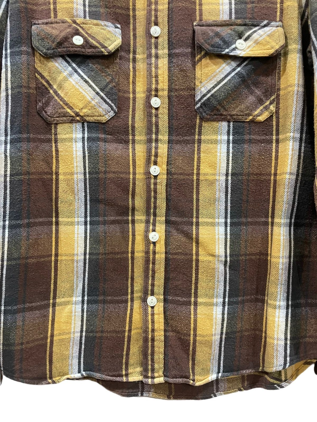 Japanese Brand Vintage Natural Travis Scott Style Tartan Plaid Flannel Size US M / EU 48-50 / 2 - 4 Thumbnail
