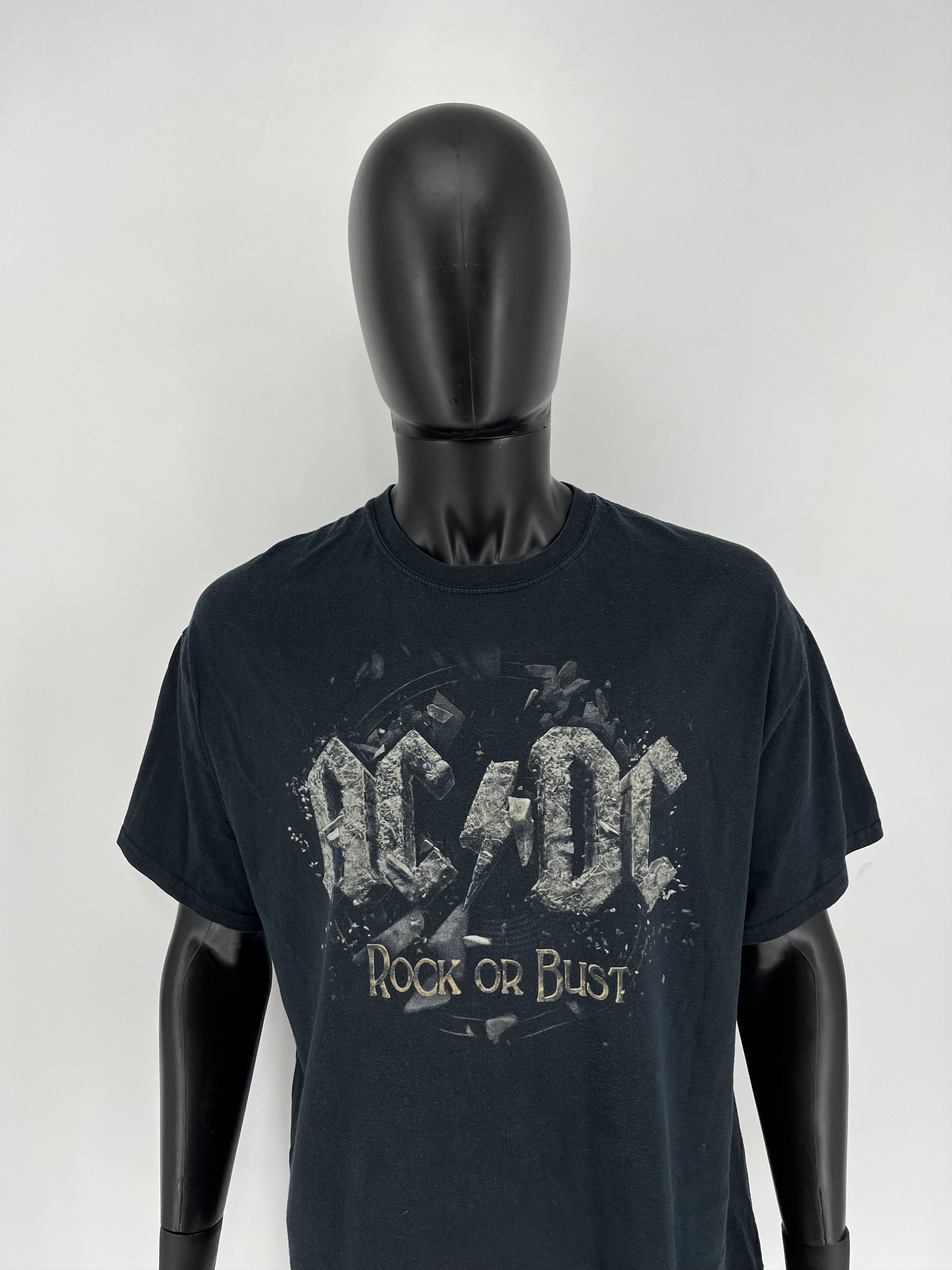 AC/DC × Band Tees Vintage ACDC Rock OF Bust T-Shirt Like Metallica Slayer Size US XL / EU 56 / 4 - 1 Thumbnail