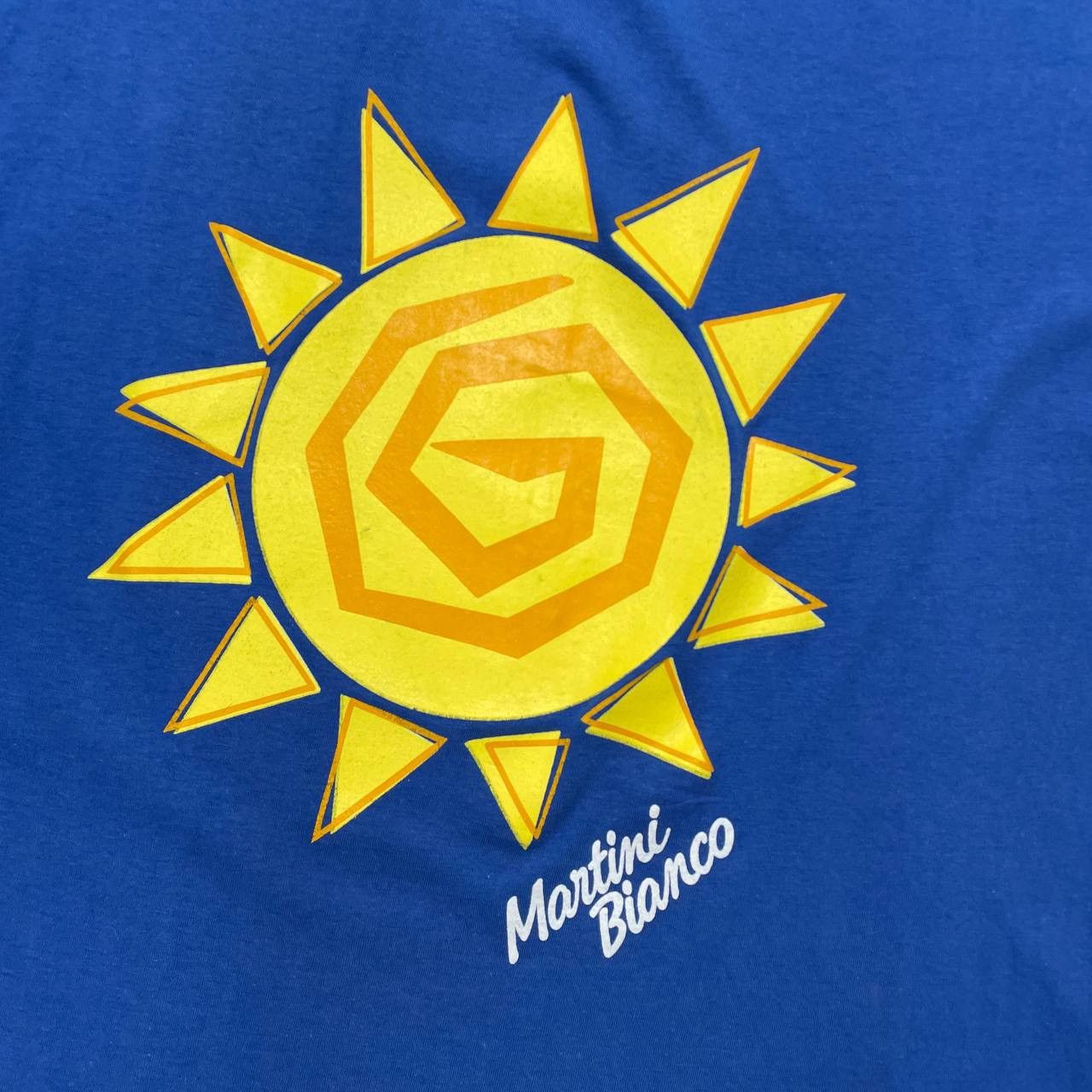 Vintage Vintage 90s Martini Bianco Sun Promo Single Stitch T Shirt Size US XL / EU 56 / 4 - 4 Thumbnail