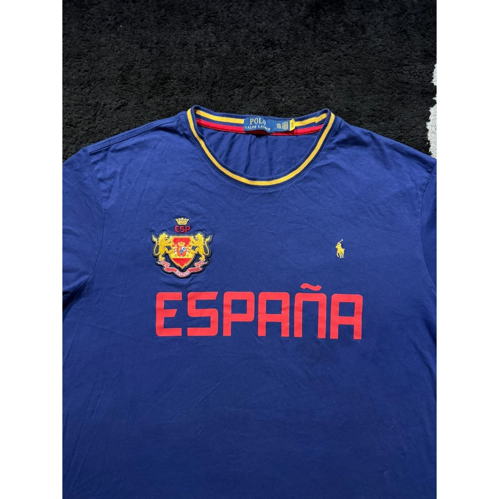 Polo Ralph Lauren Polo Ralph Lauren España Spain Crest Blue T-Shirt Men’s XXL Size US XXL / EU 58 / 5 - 2 Thumbnail