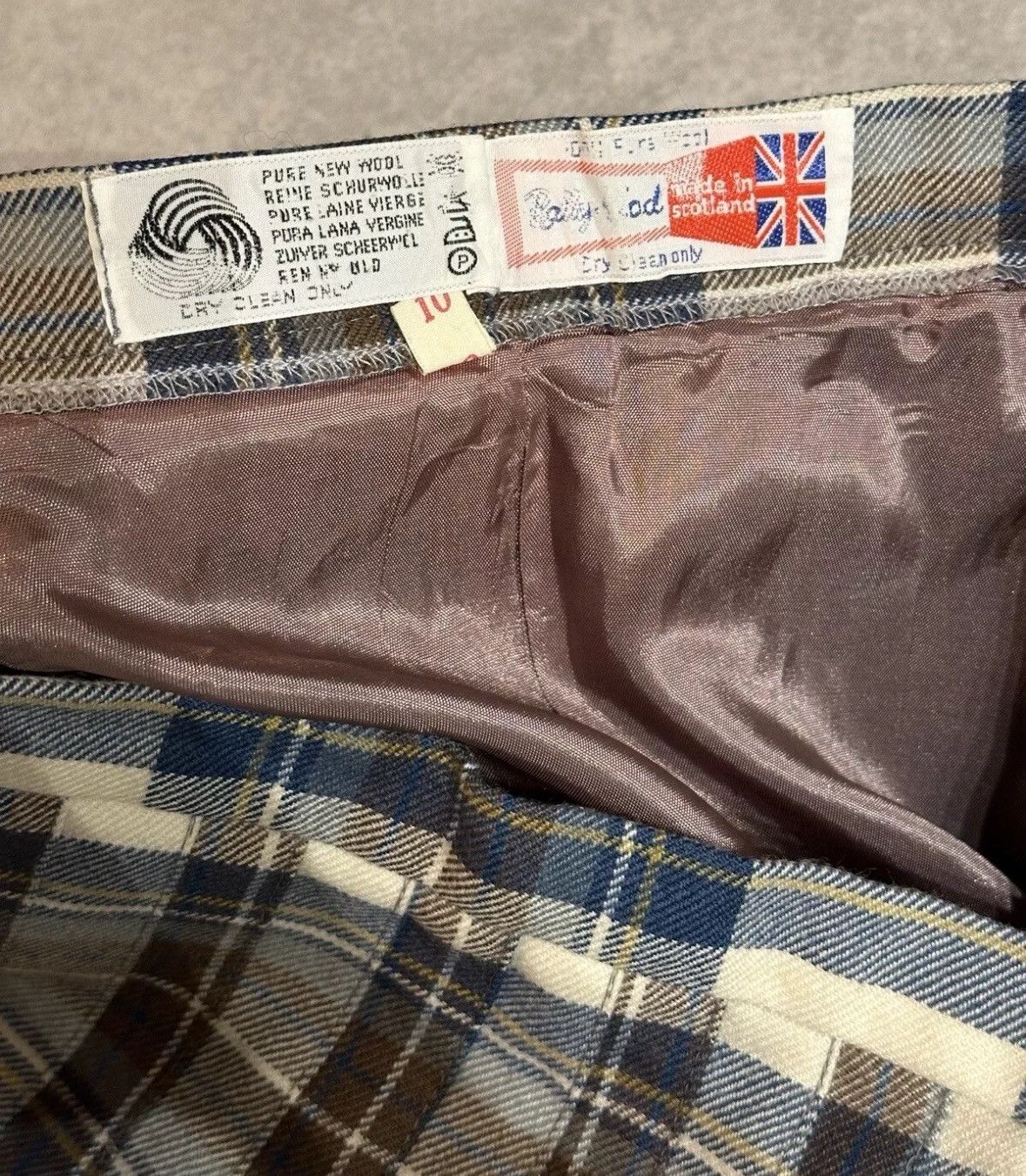 Vintage Vintage Rally Klad Wool Scotland Midi Tartan Skirt Plaid Size 24" / US 00 / IT 34 - 11 Thumbnail