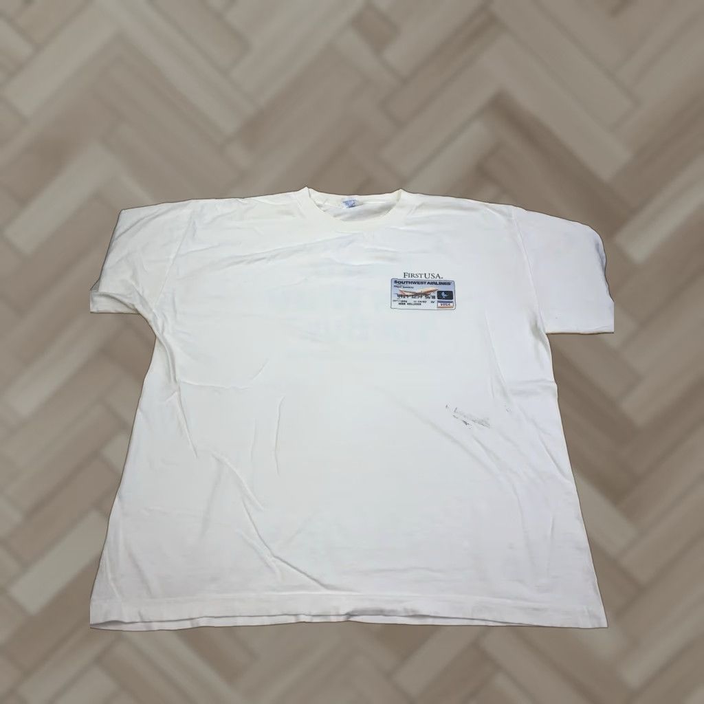 Vintage VINTAGE Southwest Airlines Visa Credit Card Promo Shirt Mens 2XL White USA 11311 Size US XXL / EU 58 / 5 - 1 Thumbnail
