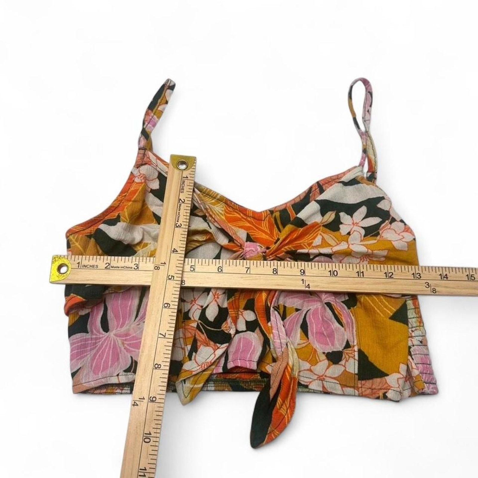 Other Aerie womens Multicoloured floral tie front crop top size M Size M / US 6-8 / IT 42-44 - 4 Thumbnail