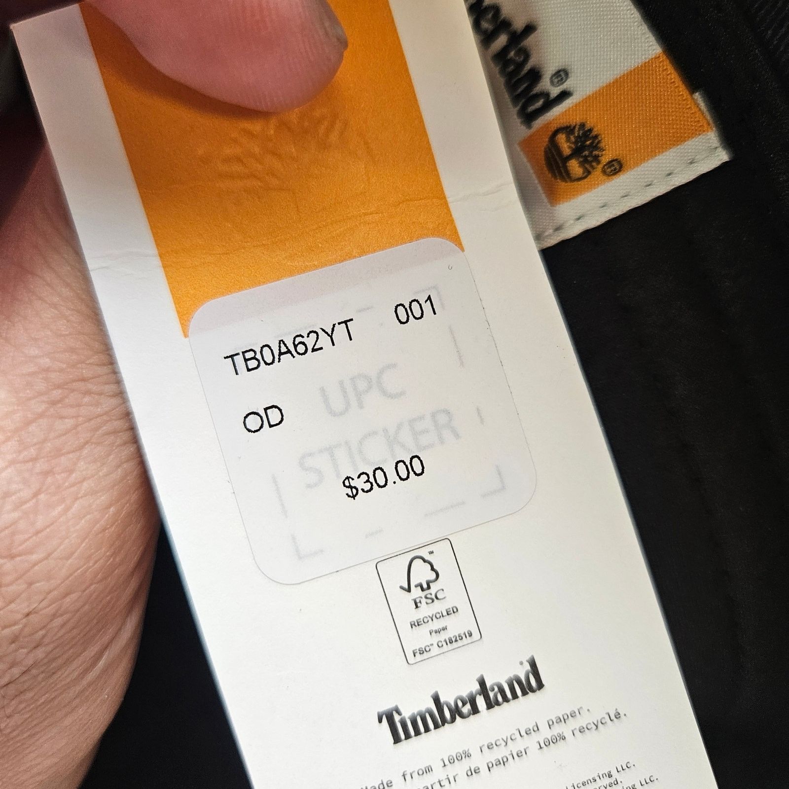 Timberland TIMBERLAND UNISEX L/XL FISHERMAN HAT BLACK SMALL LOGO NWT Size ONE SIZE - 6 Thumbnail