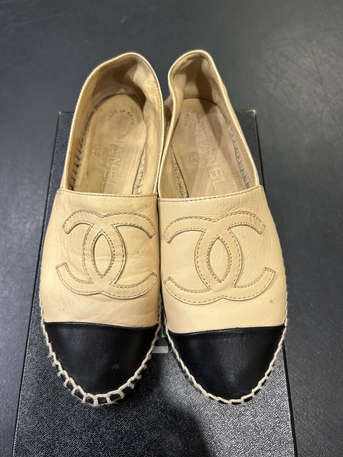 Chanel Chanel Leather Flats Size US 5 / IT 35 - 4 Thumbnail