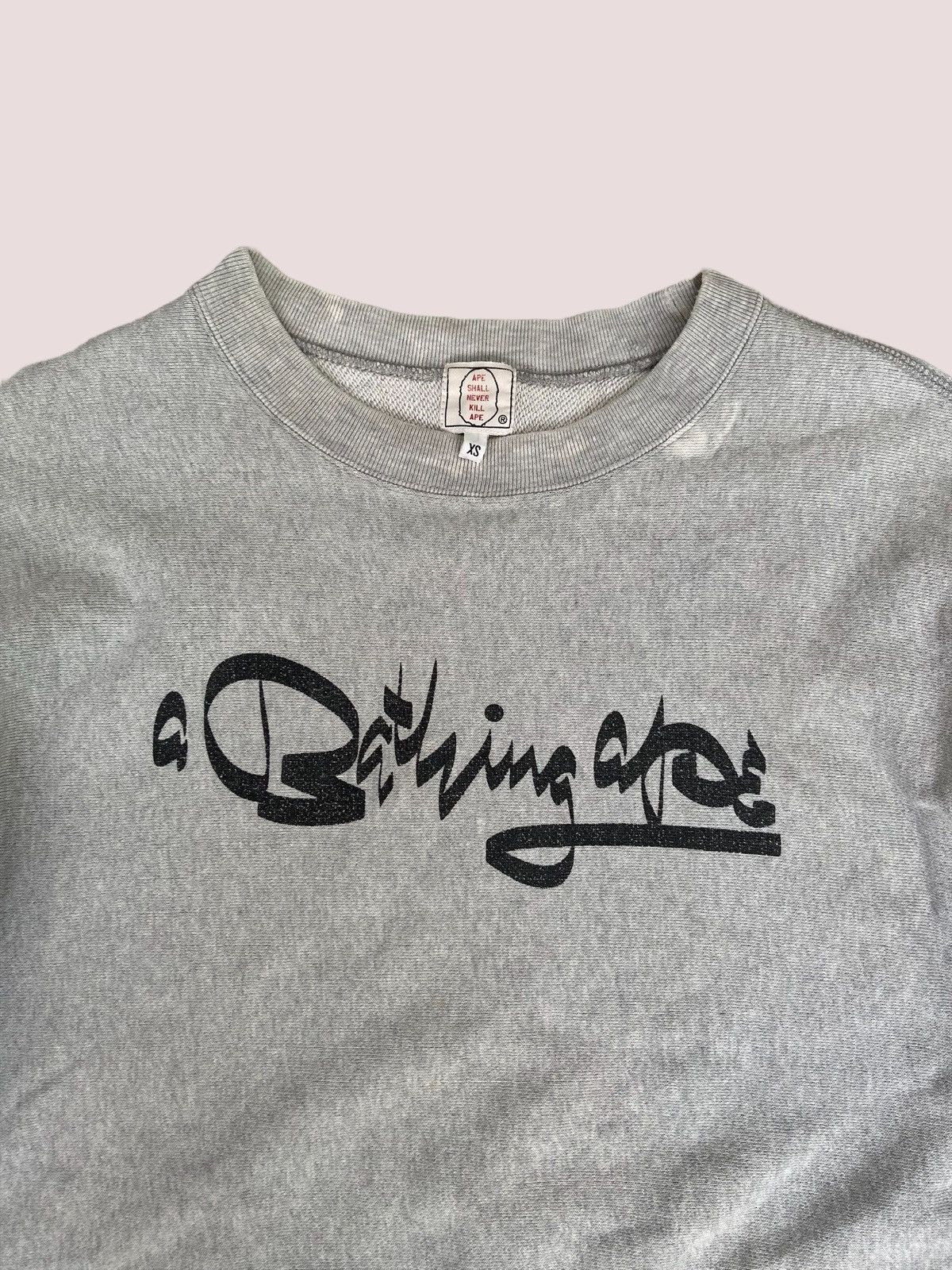 Bape × Futura Bape x Futura Grey Sweatshirt 2000 OG Nigo Rare Size US XS / EU 42 / 0 - 2 Thumbnail