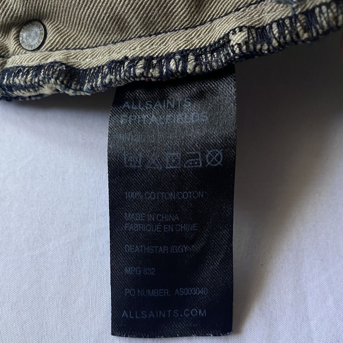 Allsaints Allsaints Deathstar Iggy Selvedge Distressed Denim Shorts Size US 32 / EU 48 - 18 Thumbnail