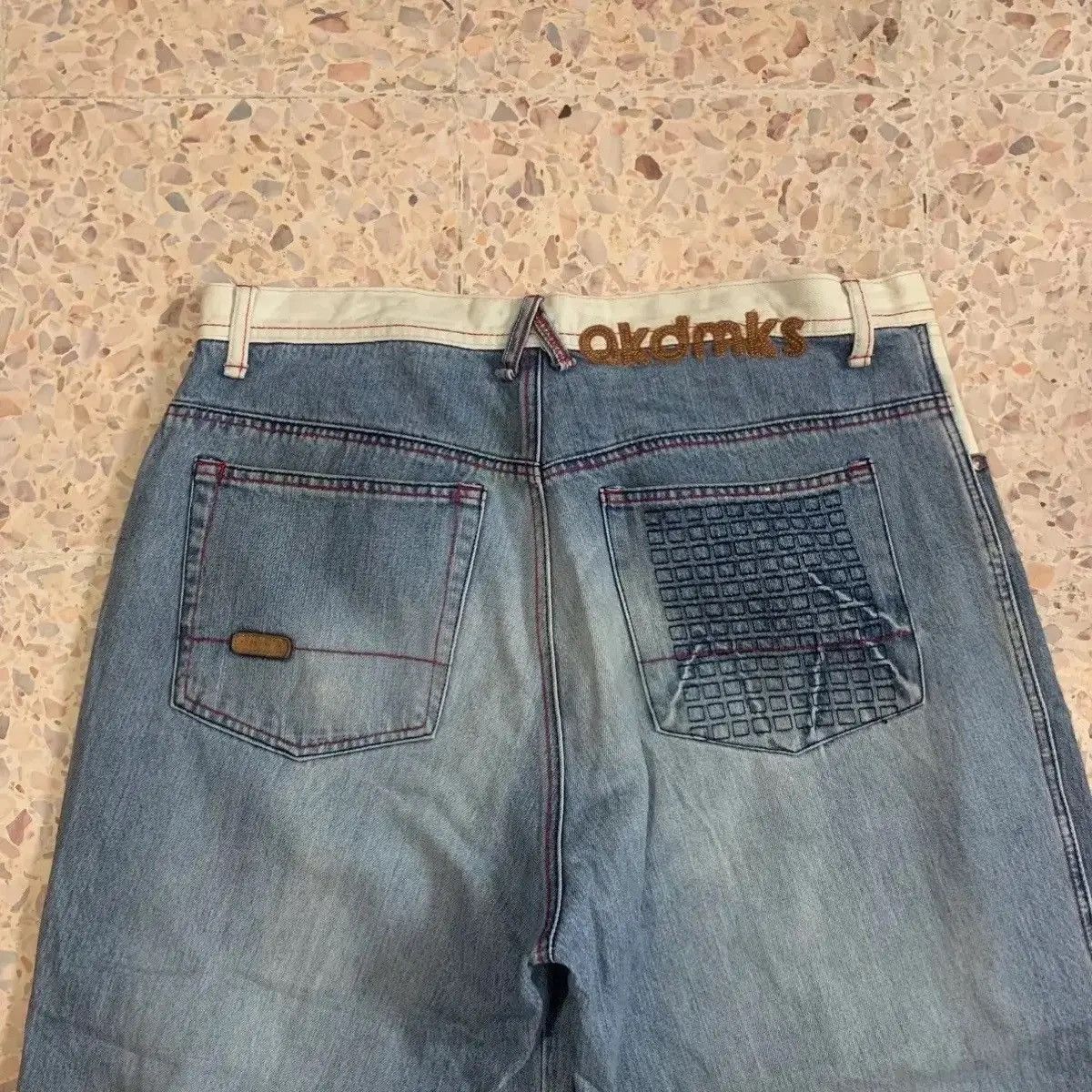 Akademiks STEALS 💥 Baggy Akademiks Jeans Patchwork Style Denim Pants Size US 36 / EU 52 - 9 Thumbnail