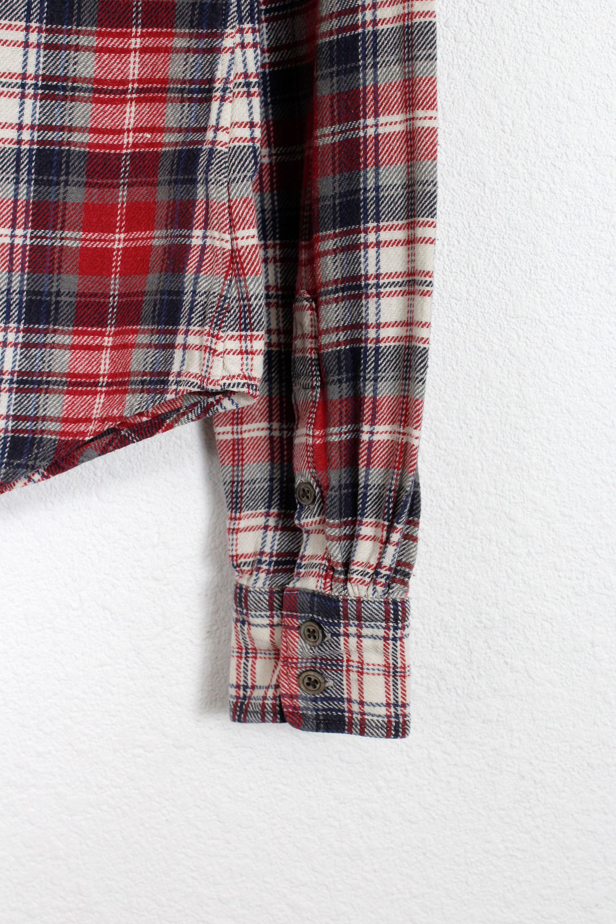 45rpm × Flannel × Japanese Brand 45rpm Buffalo Red Check Flannel Shirt 2 size Size M / US 6-8 / IT 42-44 - 4 Thumbnail