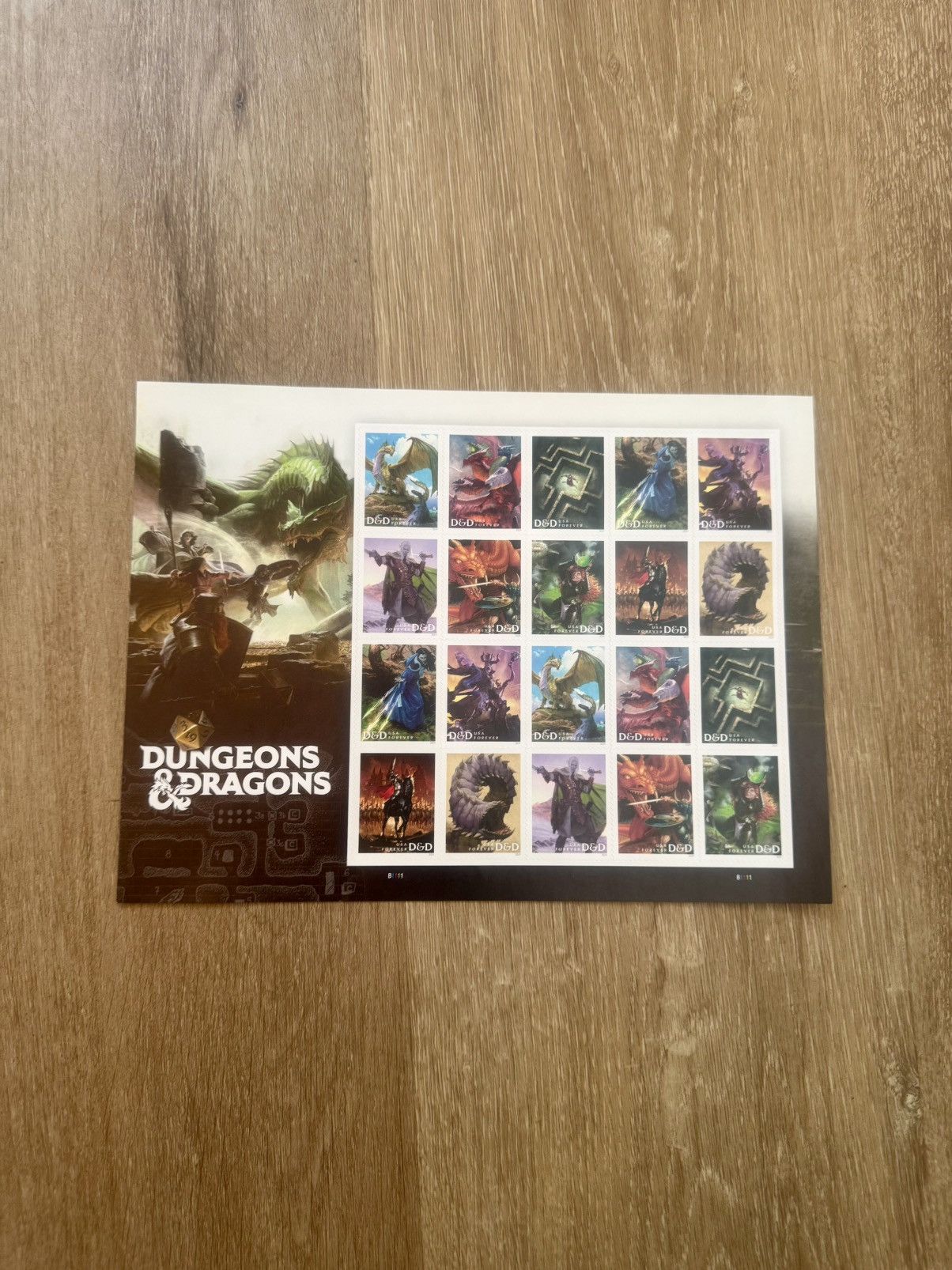 Brain Dead Dungeons & Dragons 2x Collectors Sheets of Stamps (2023) Size ONE SIZE - 11 Thumbnail