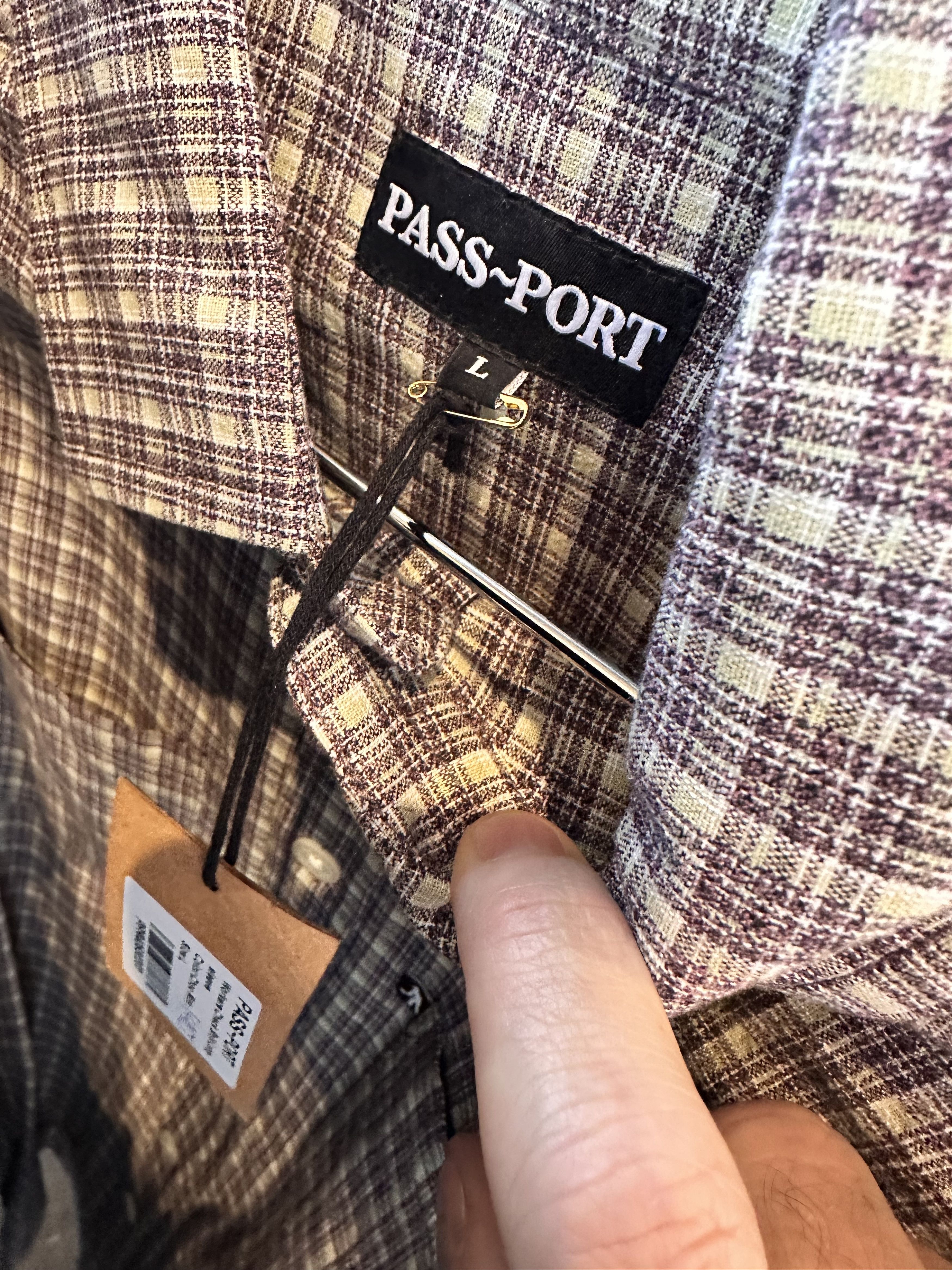 Passport PASS~PORT Workers Check Shirt size Large Size US L / EU 52-54 / 3 - 3 Thumbnail