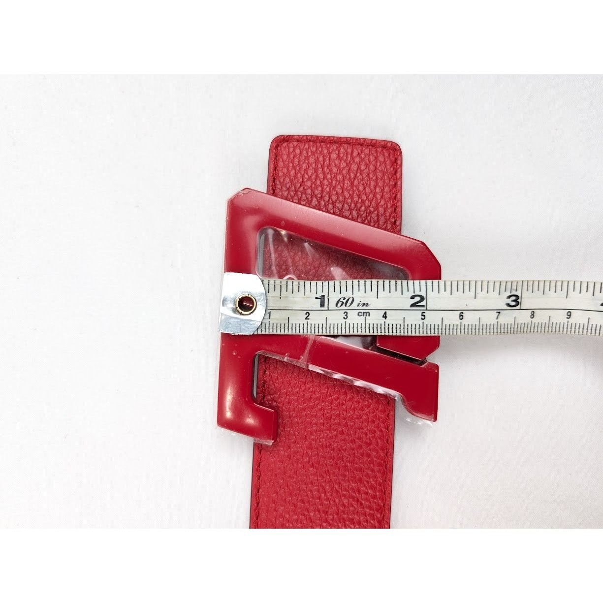 Christian Louboutin o1rshd1 Size: 100 / Calf Happy Rui CL Logo Belt in Loubi Size 38 - 18 Thumbnail