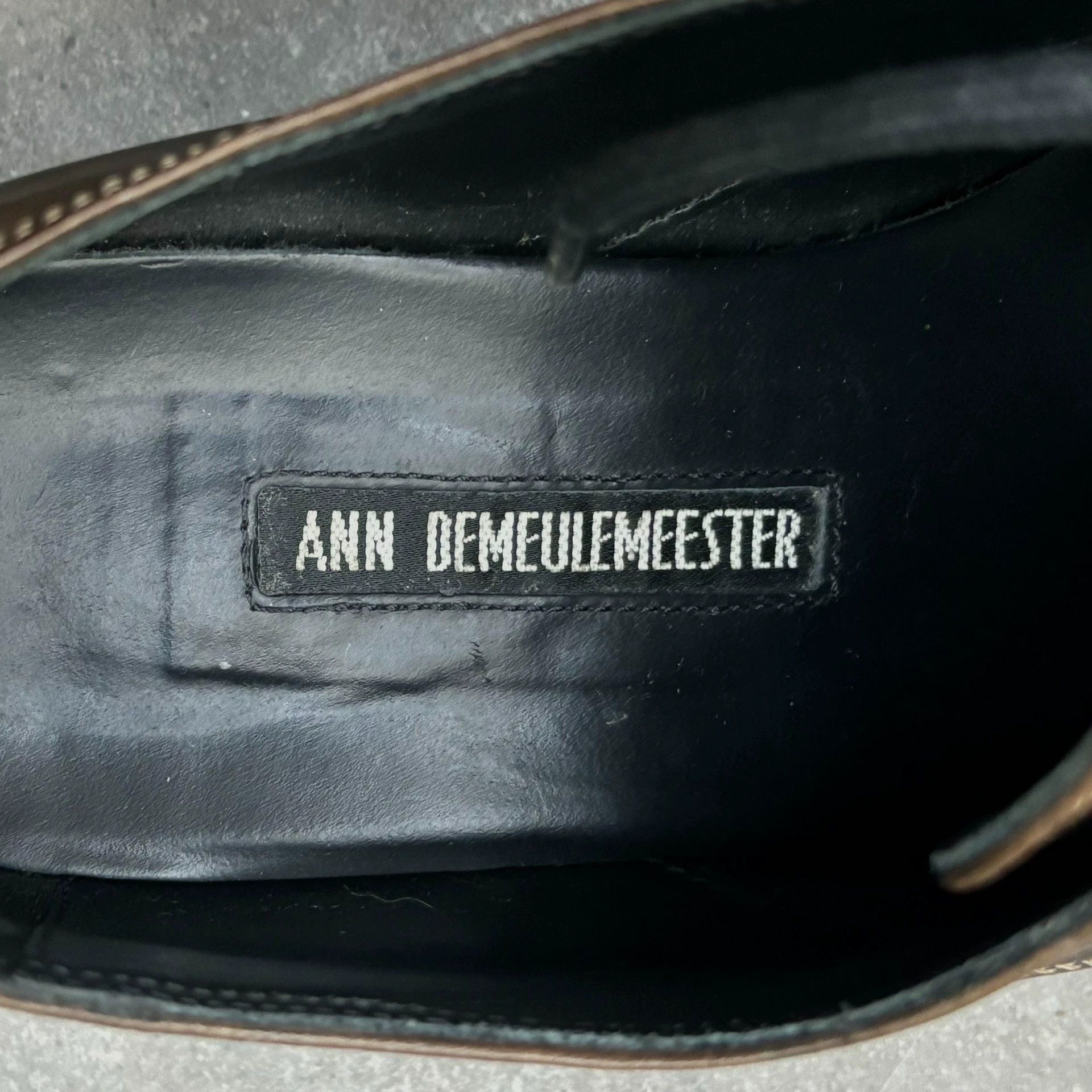 Ann Demeulemeester Ann Demeulemeester Aged Tea-Dyed Derby Shoes 37 (Runs big) Size US 6.5 / IT 36.5 - 4 Thumbnail