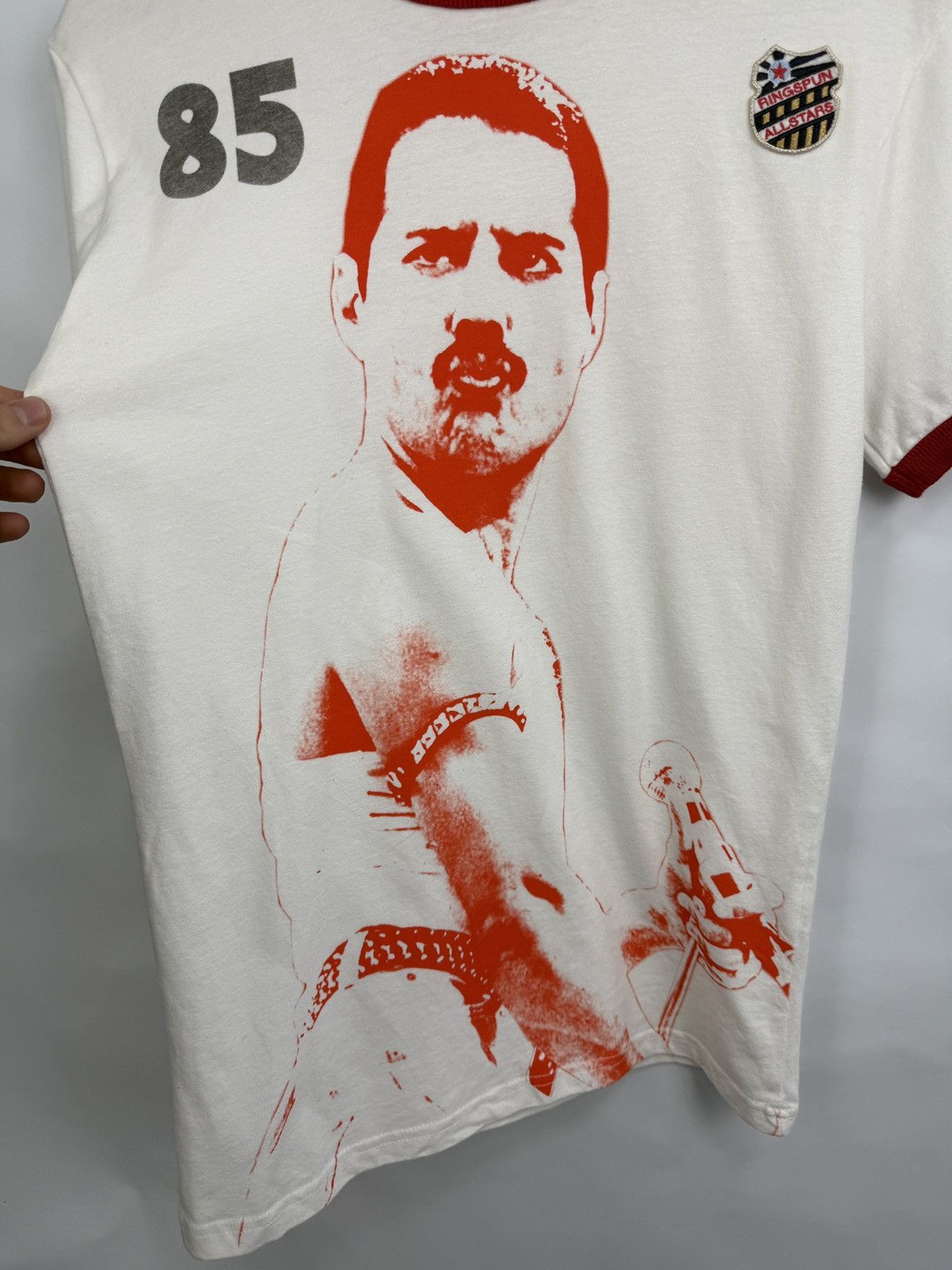 Ringspun 🇬🇧 Vintage Ringspun Freddie Mercury Queen Allstars T-Shirt Size US S / EU 44-46 / 1 - 6 Thumbnail