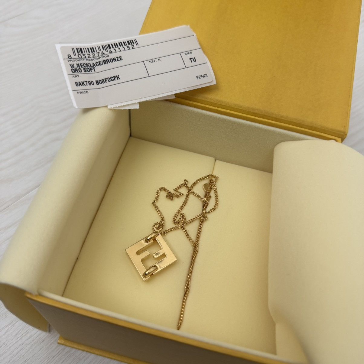 Fendi Fendi FF SELLERIA Necklace Forever Fendi Gold Size ONE SIZE - 4 Thumbnail