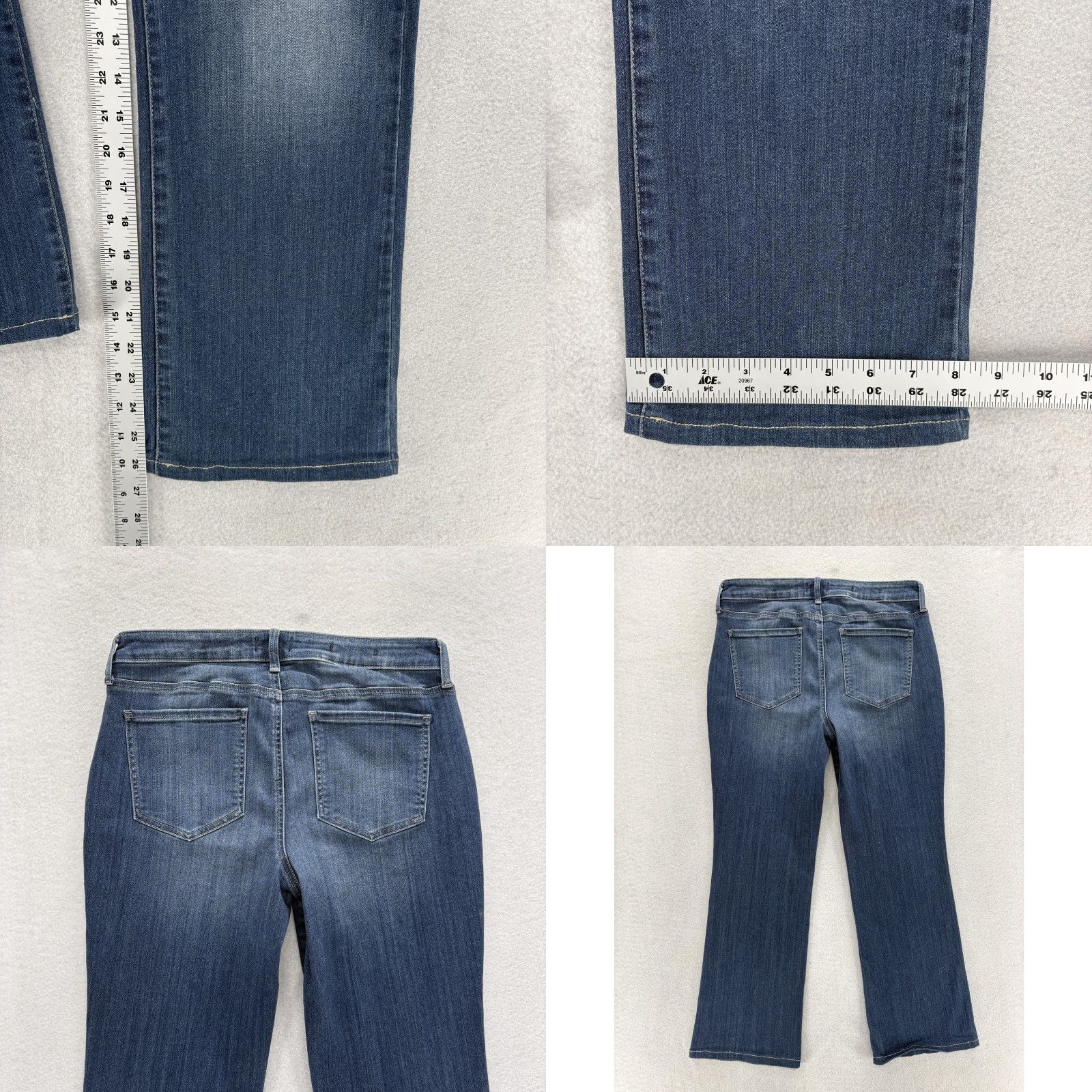 NYDJ NYDJ Jeans Womens 8P Petite Bootcut Mid Rise Blue Denim Pants Size 30" / US 8 / IT 44 - 8 Thumbnail