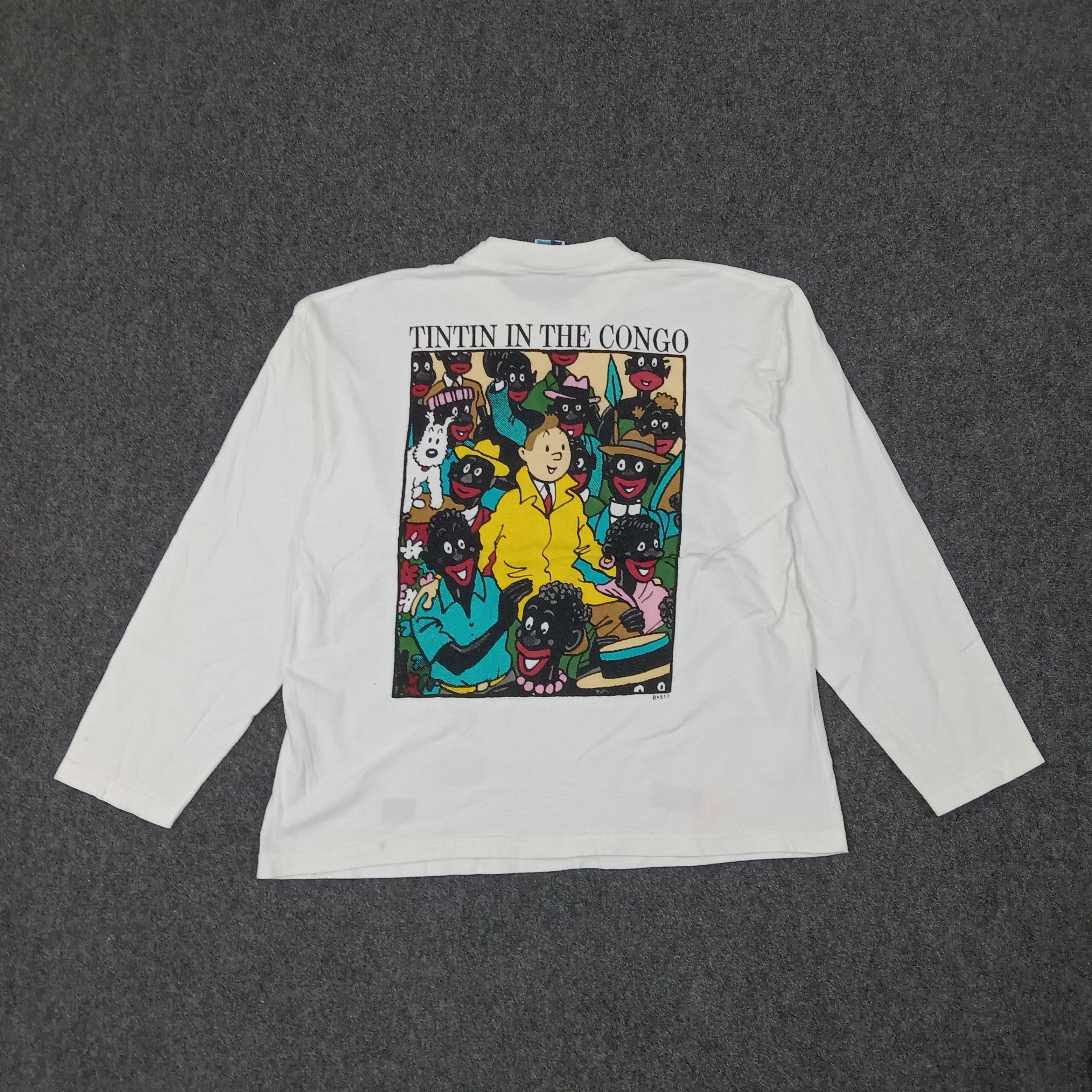 Cartoon Network Tintin In The Congo American Cartoon Movie Tshirt C239N48 Size US L / EU 52-54 / 3 - 1 Thumbnail