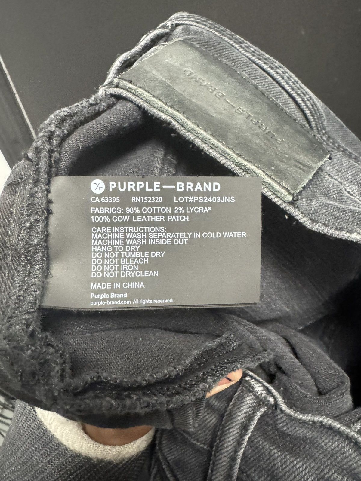 Purple Brand PURPLE BRAND x Blue Sky Inn Low Rise Skinny Jeans Black Size US 29 - 6 Thumbnail