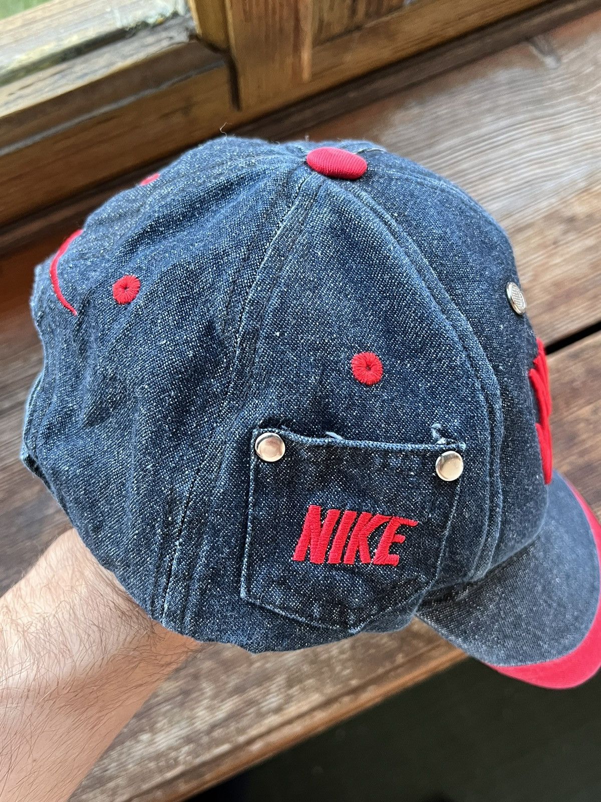 Nike Vintage Hat Nike Y2K Avant Garde Cap Size ONE SIZE - 10 Thumbnail