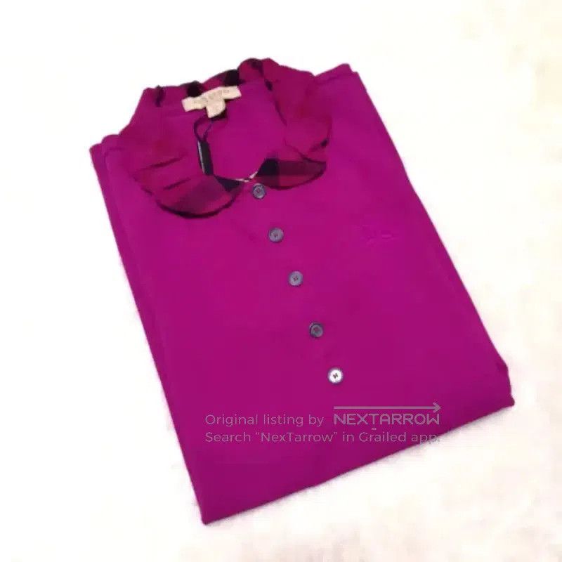 Burberry Burberry Summer Burgundy Short Sleeve Top. Size S / US 4 / IT 40 - 5 Thumbnail